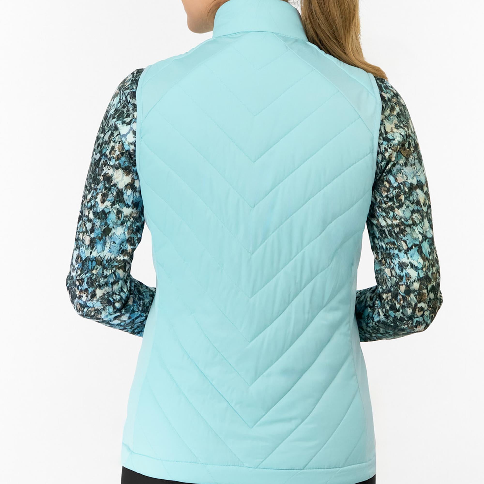 Pure Golf Josie Stretch Panel Ladies Golf Gilet Retro Blue