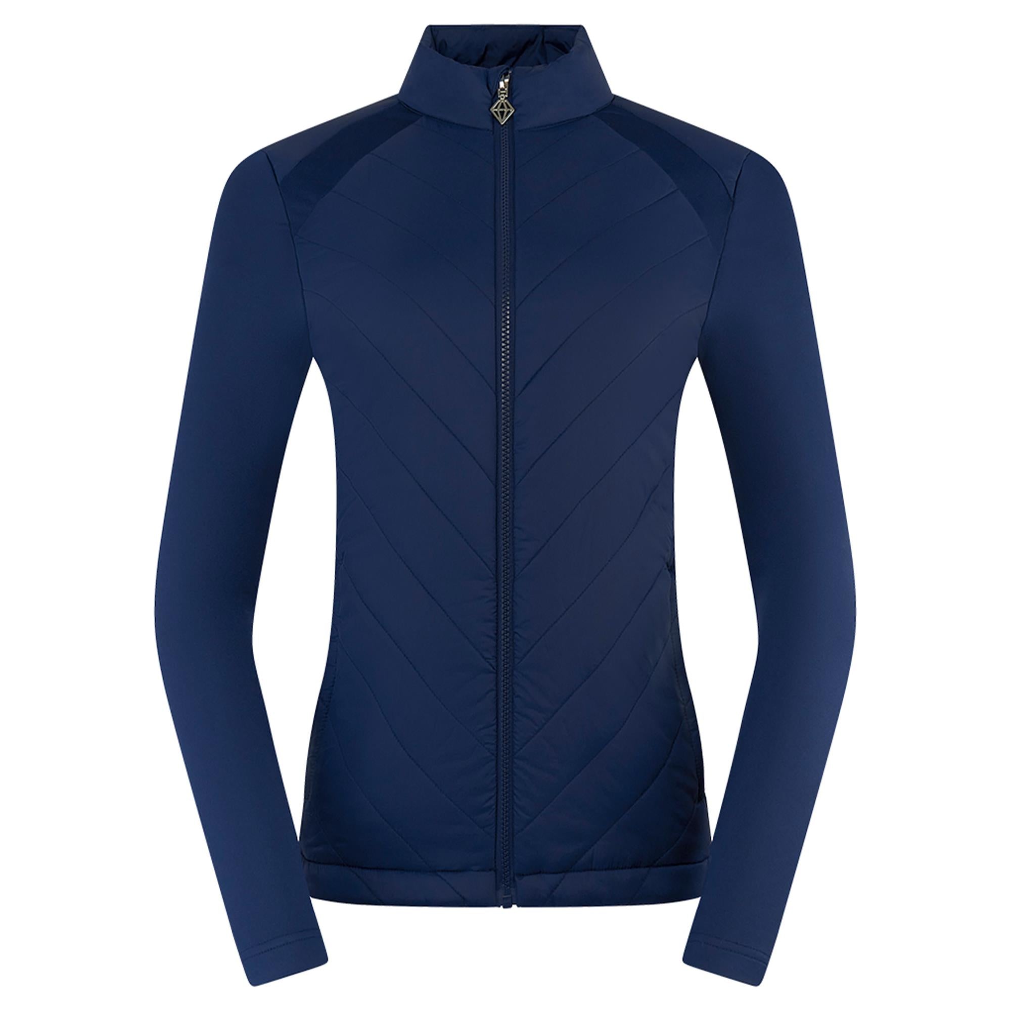 Pure Golf Jessica Ladies Hybrid Golf Jacket Navy