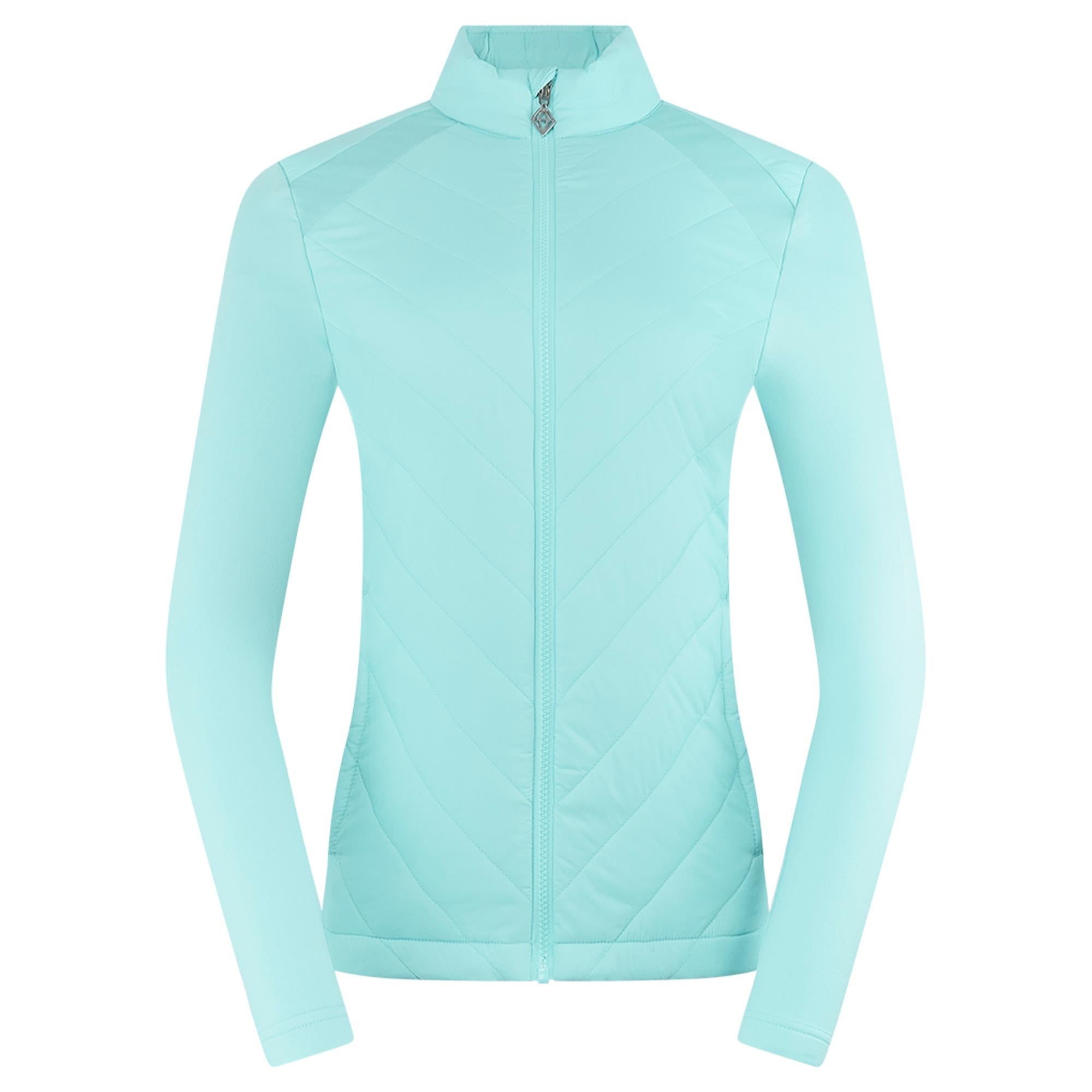 Pure Golf Jessica Ladies Hybrid Golf Jacket Retro Blue