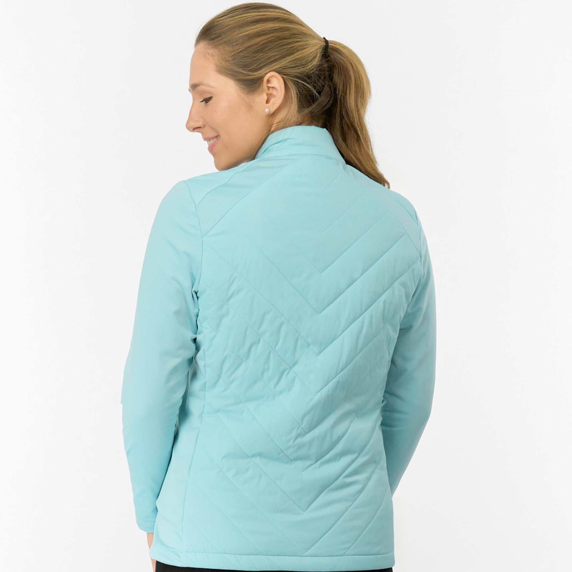 Pure Golf Jessica Ladies Hybrid Golf Jacket Retro Blue