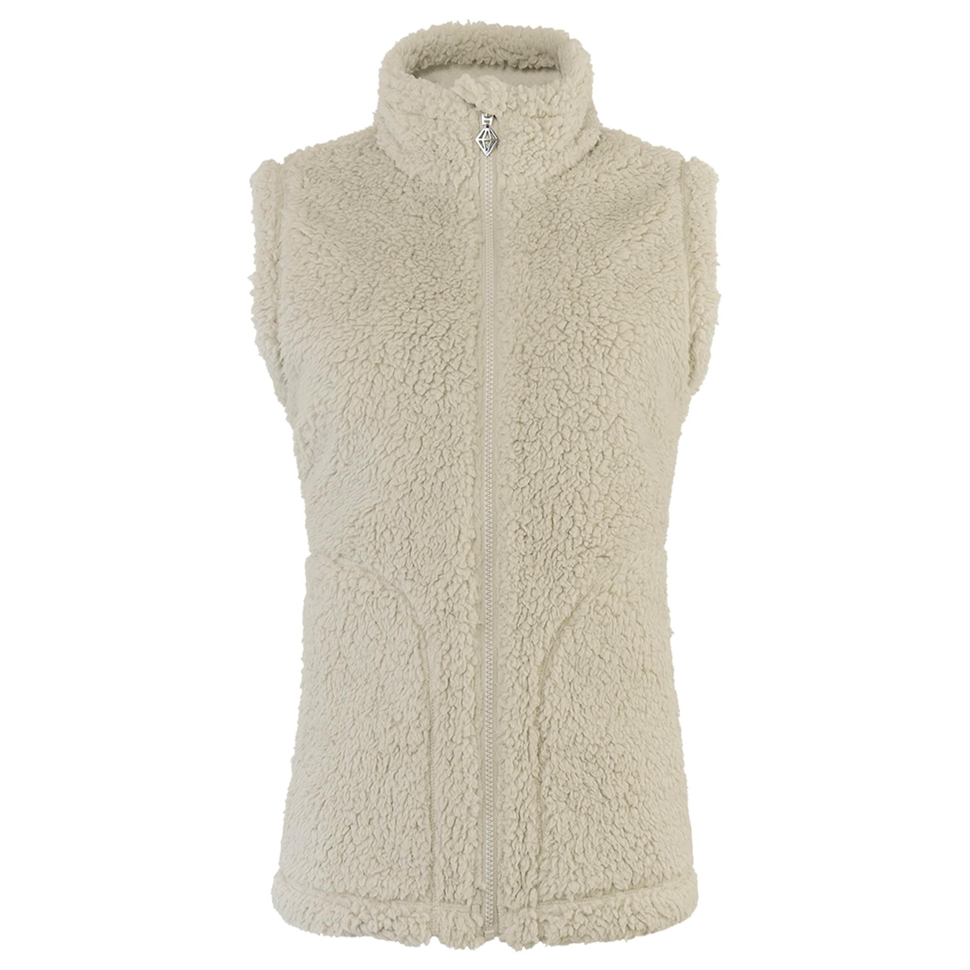 Pure Golf Dolly Fleece Ladies Golf Gilet Oyster