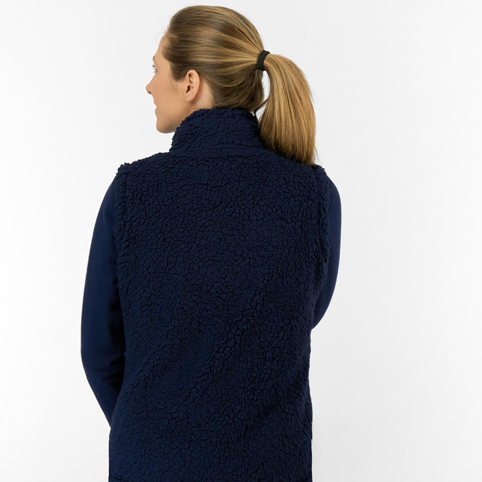 Pure Golf Dolly Fleece Ladies Golf Gilet Navy