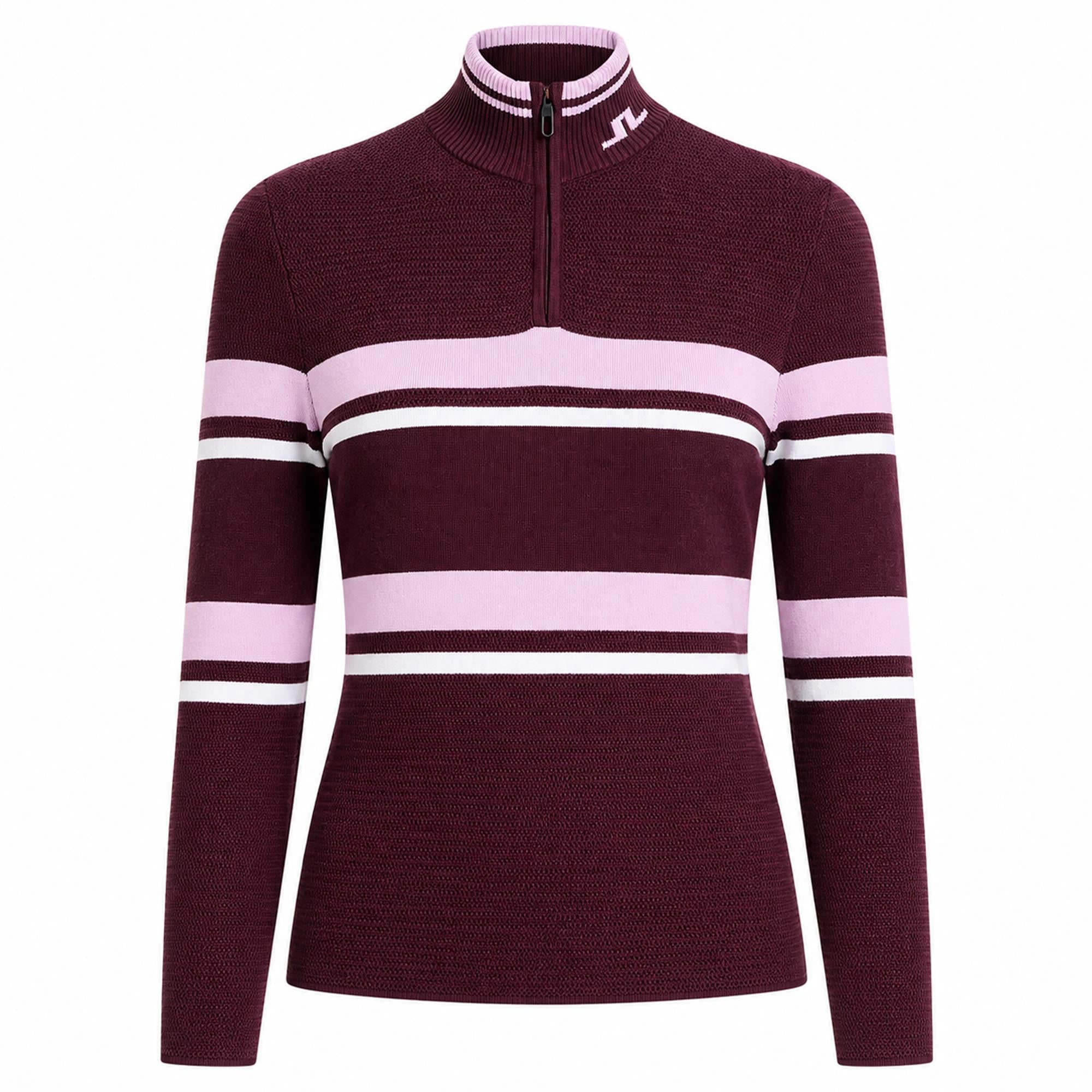 J Lindeberg Ariadne Knit Ladies Quarter Zip Golf Sweater Winetasting