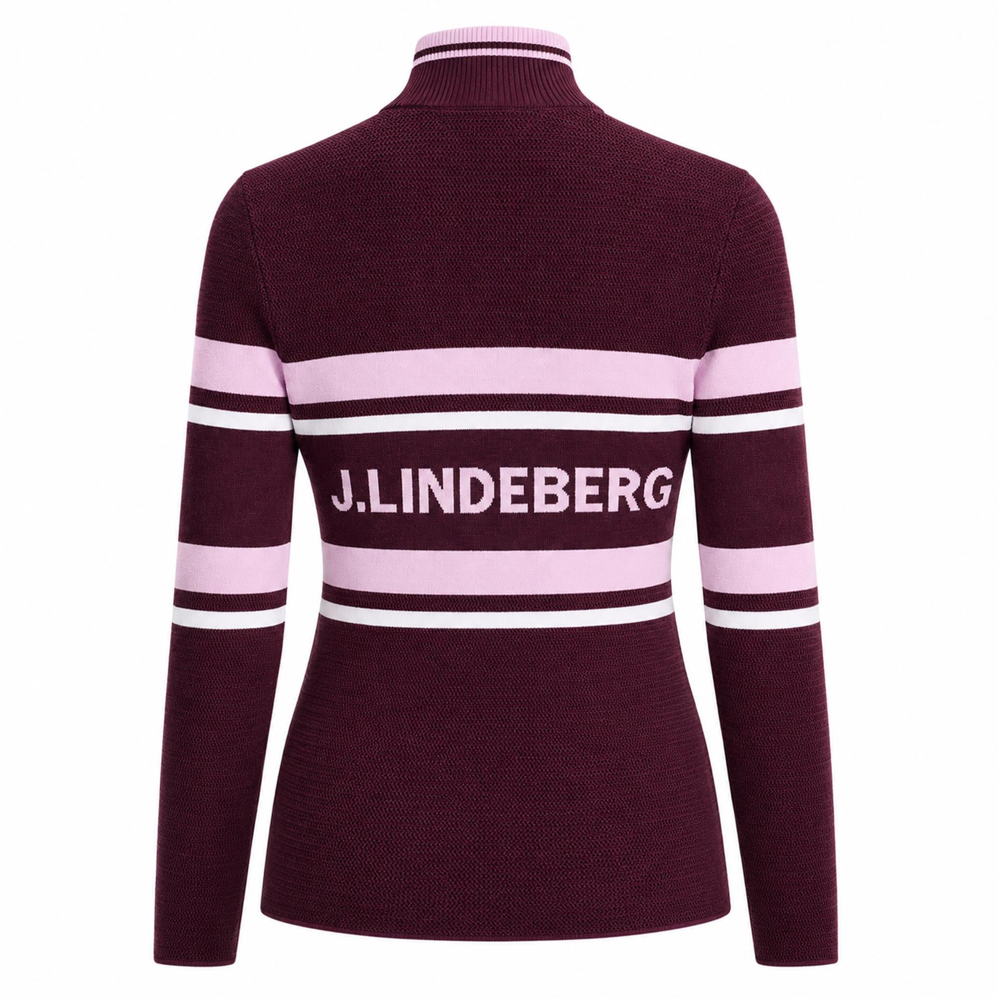 J Lindeberg Ariadne Knit Ladies Quarter Zip Golf Sweater Winetasting