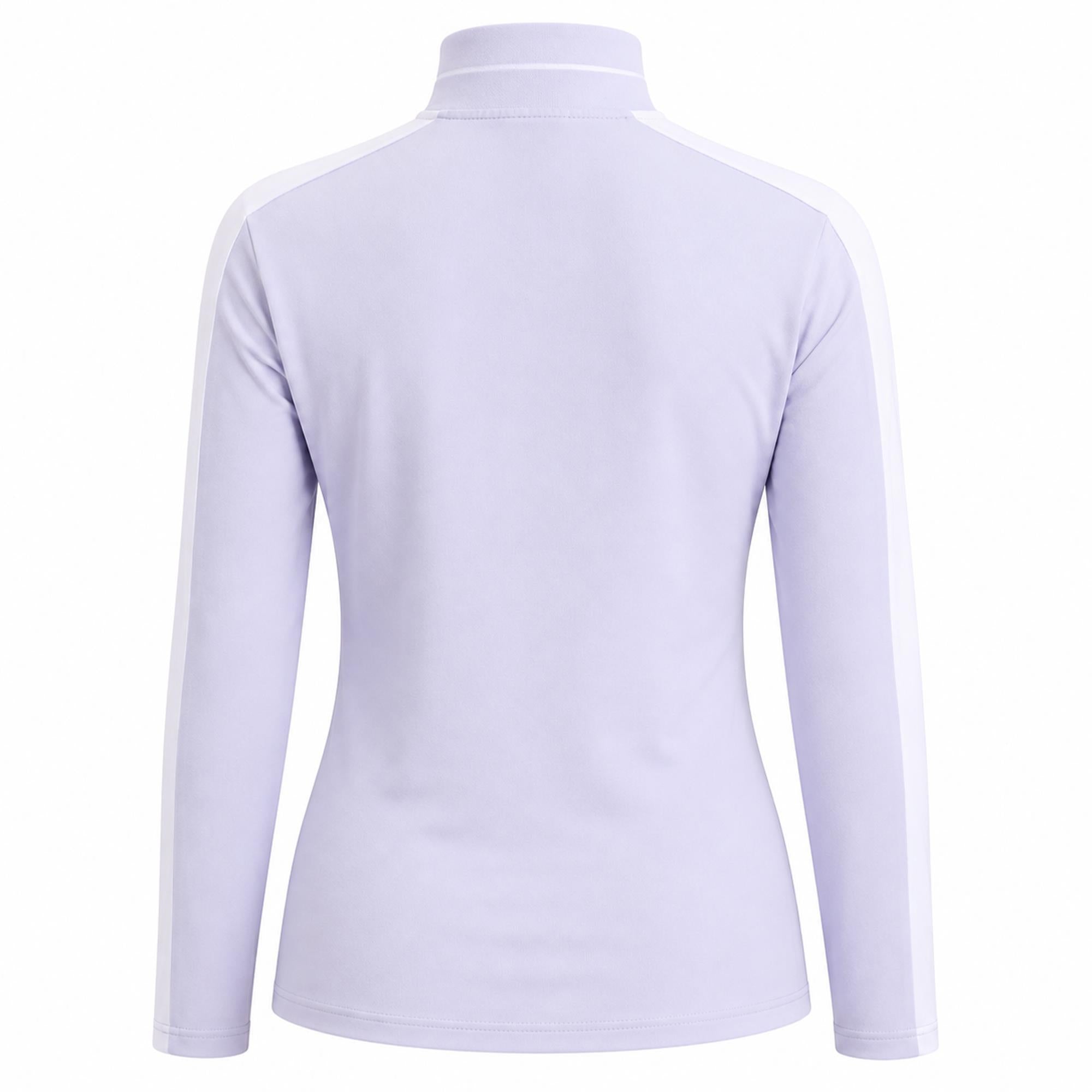 J Lindeberg Hertta Ladies Long Sleeve Golf Polo Shirt Purple Heather
