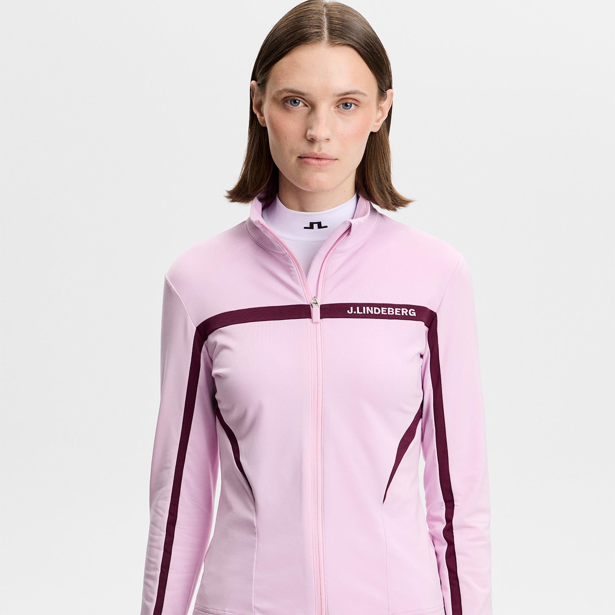 J Lindeberg Janice Ladies Golf Mid Layer Orchid Bouquet