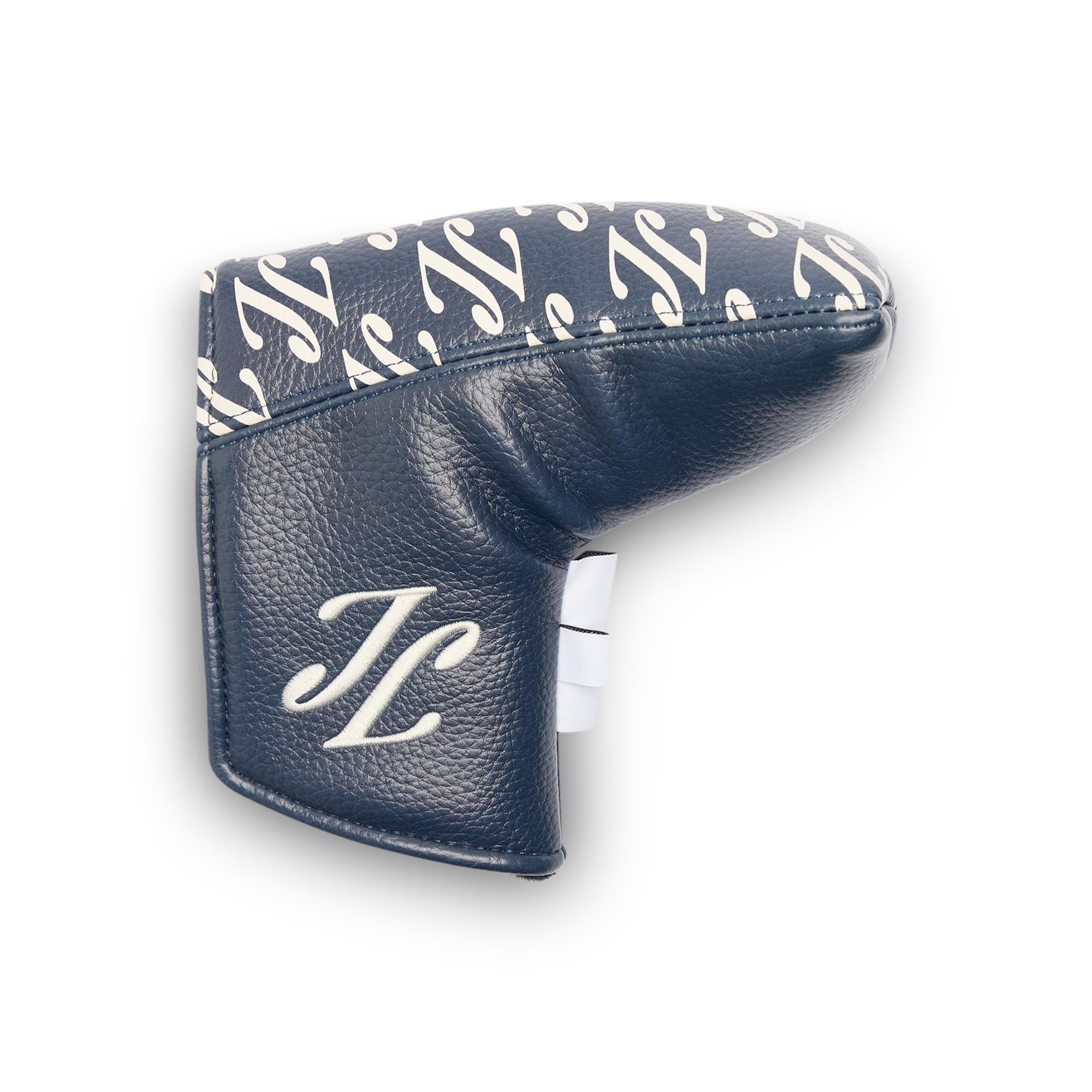 J Lindeberg Blade Print Putter Cover Cardi Ligature Navy