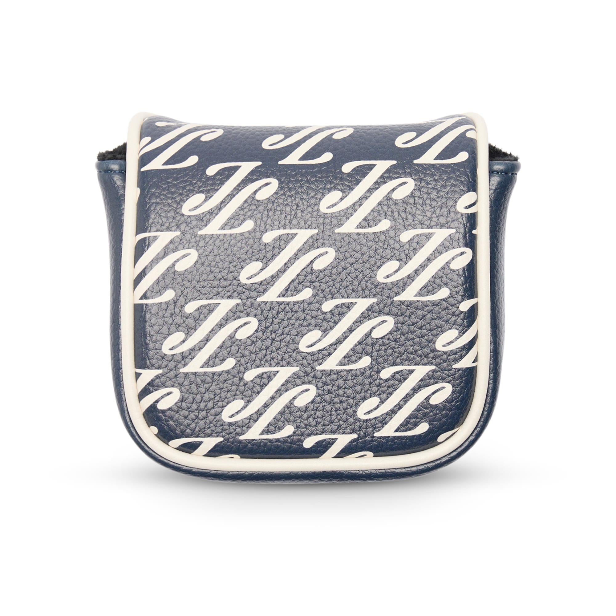 J Lindeberg Mallet Print Putter Cover Cardi Ligature Navy