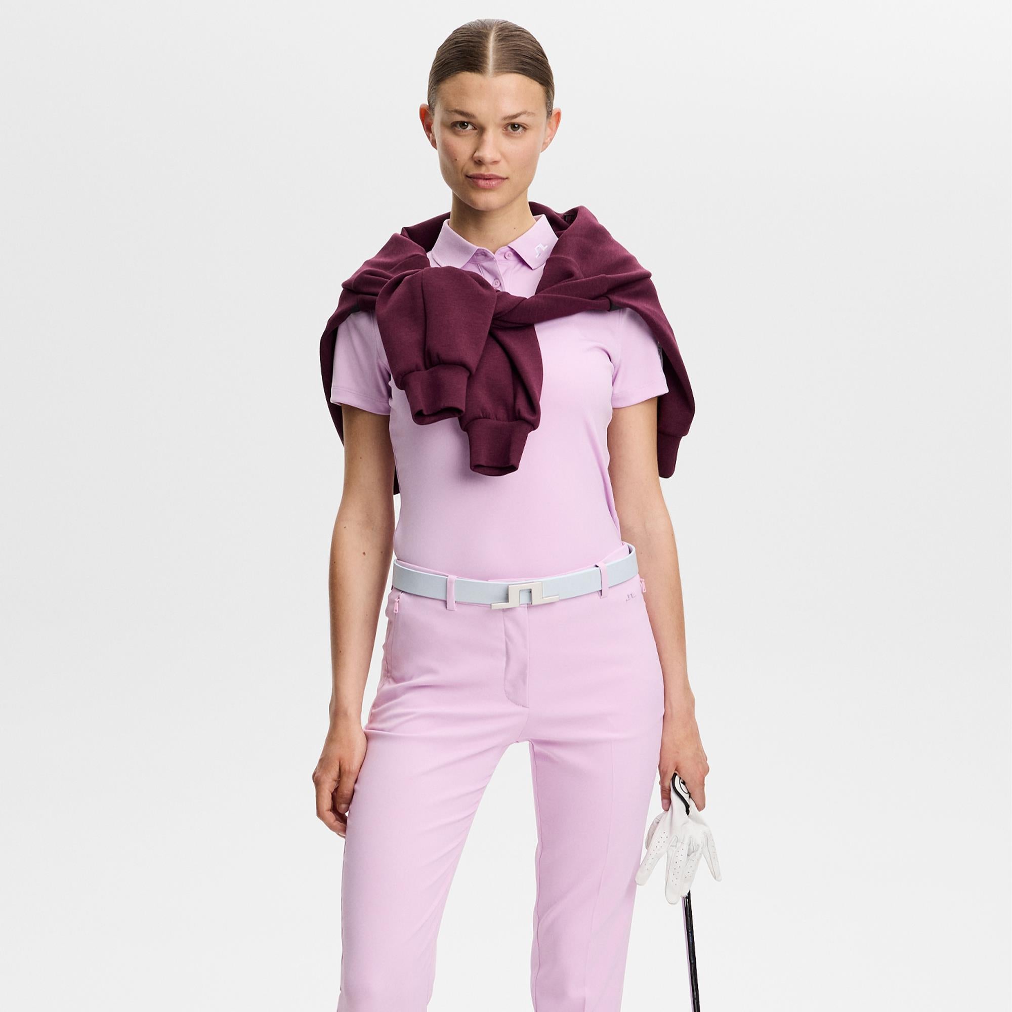 J Lindeberg Pia Ladies 7/8 Golf Trousers Orchid Bouquet