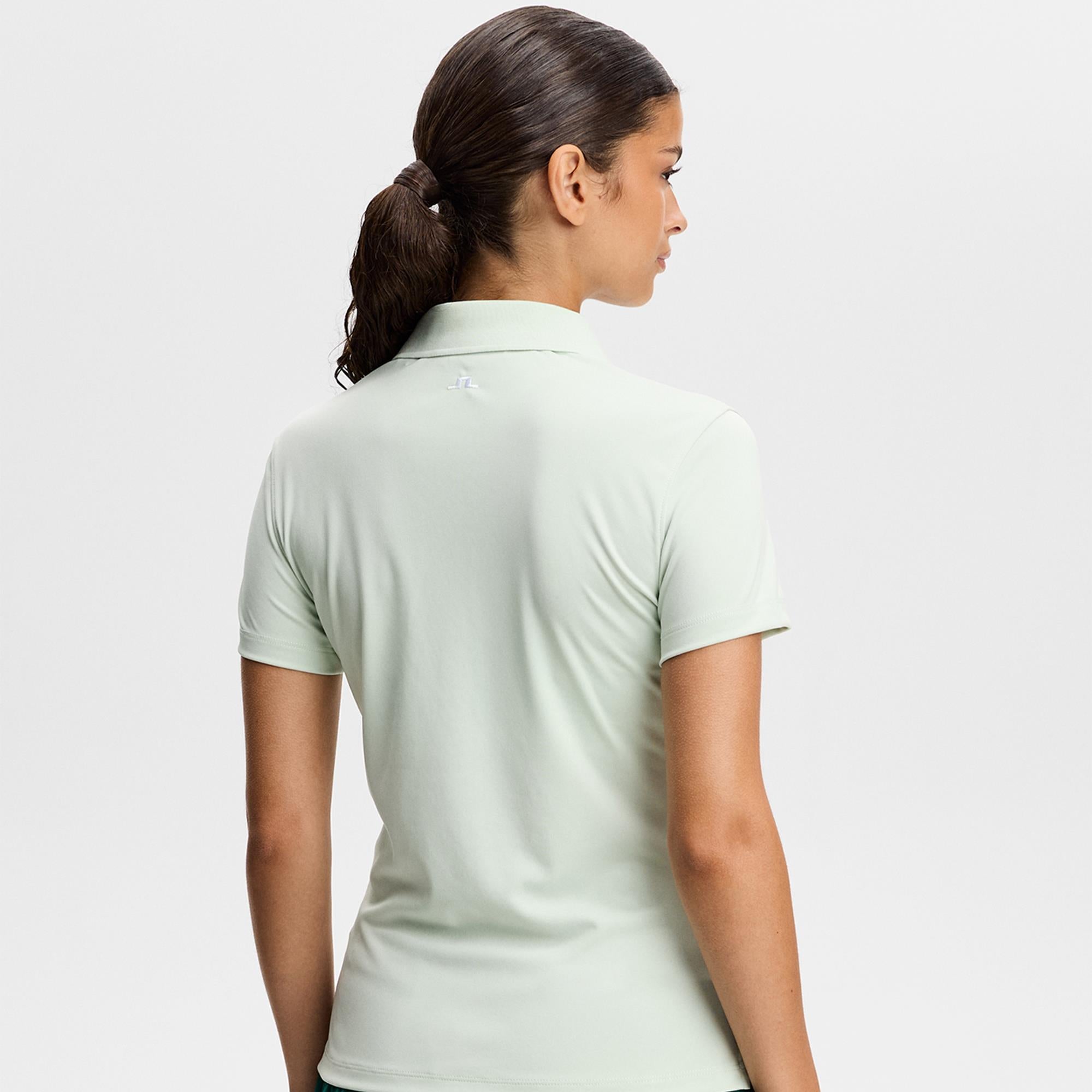 J Lindeberg Tour Tech Ladies Golf Polo Shirt Subtle Green