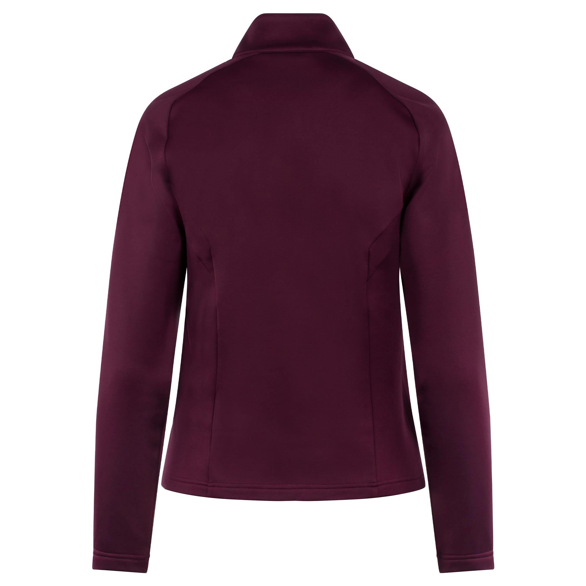 J Lindeberg Selena Full Zip Ladies Golf Mid Layer Winetasting