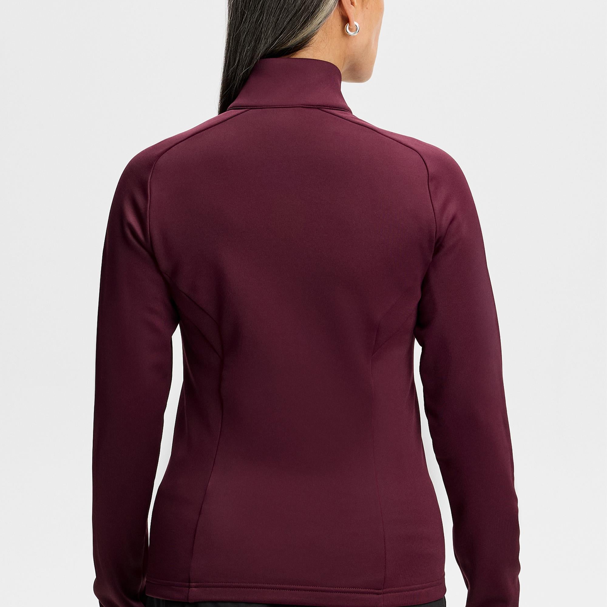 J Lindeberg Selena Full Zip Ladies Golf Mid Layer Winetasting
