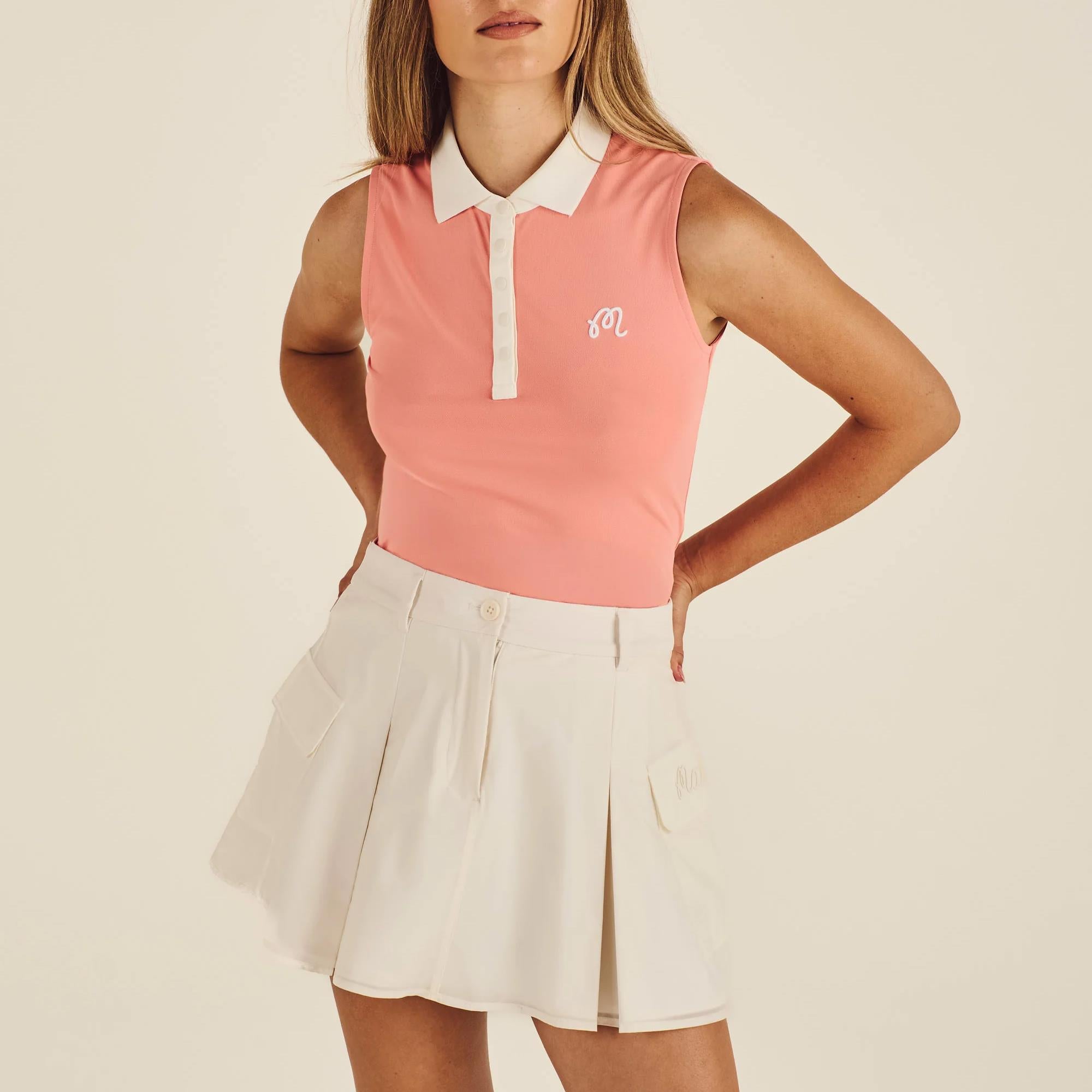 Malbon Golf Emery Ladies Golf Skirt Vanilla