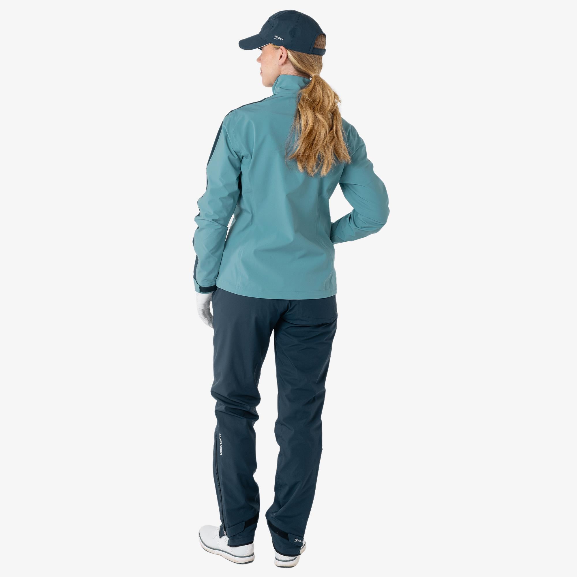 Galvin Green Abby Dryvr Pertex Ladies Waterproof Jacket Storm Blue/Navy