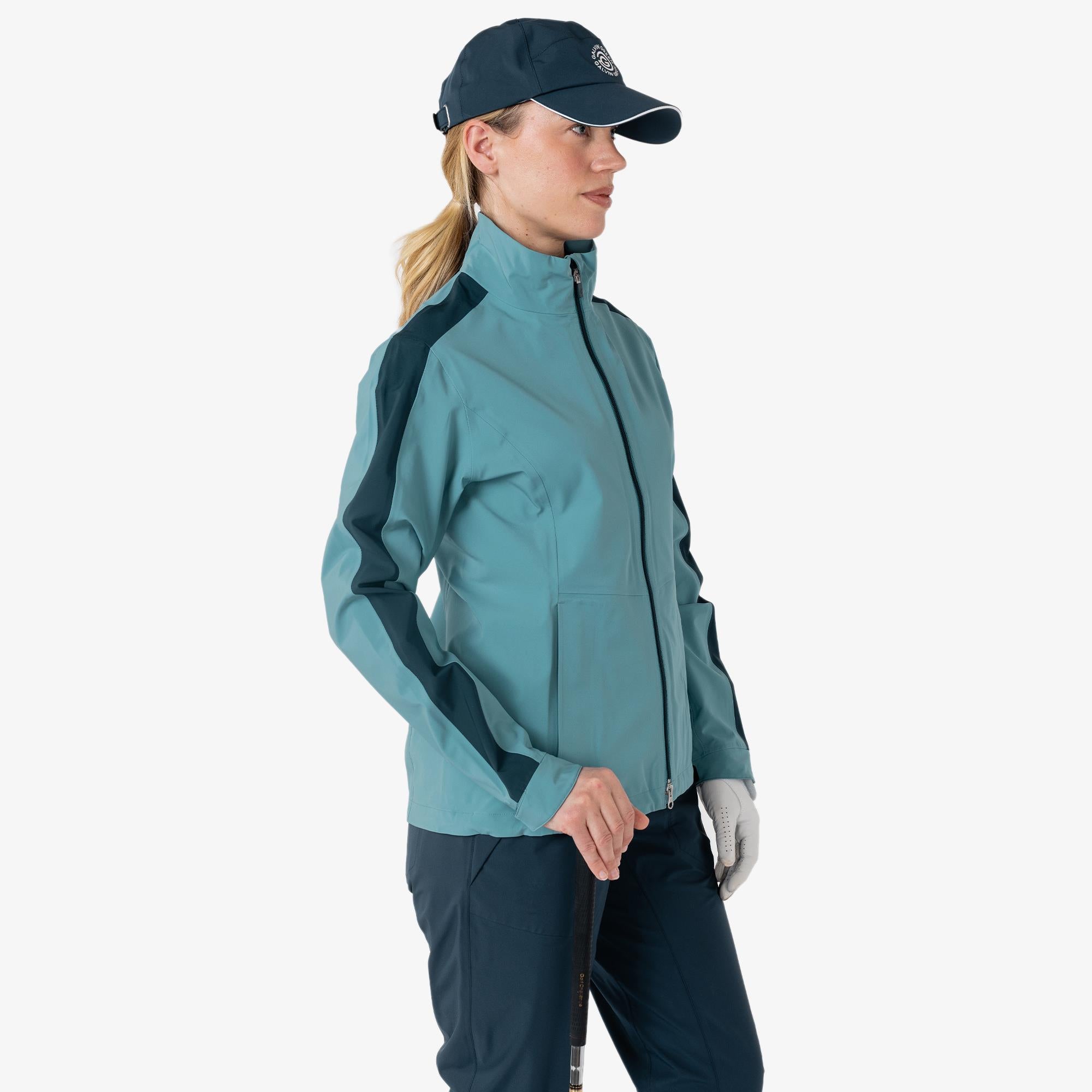 Galvin Green Abby Dryvr Pertex Ladies Waterproof Jacket Storm Blue/Navy