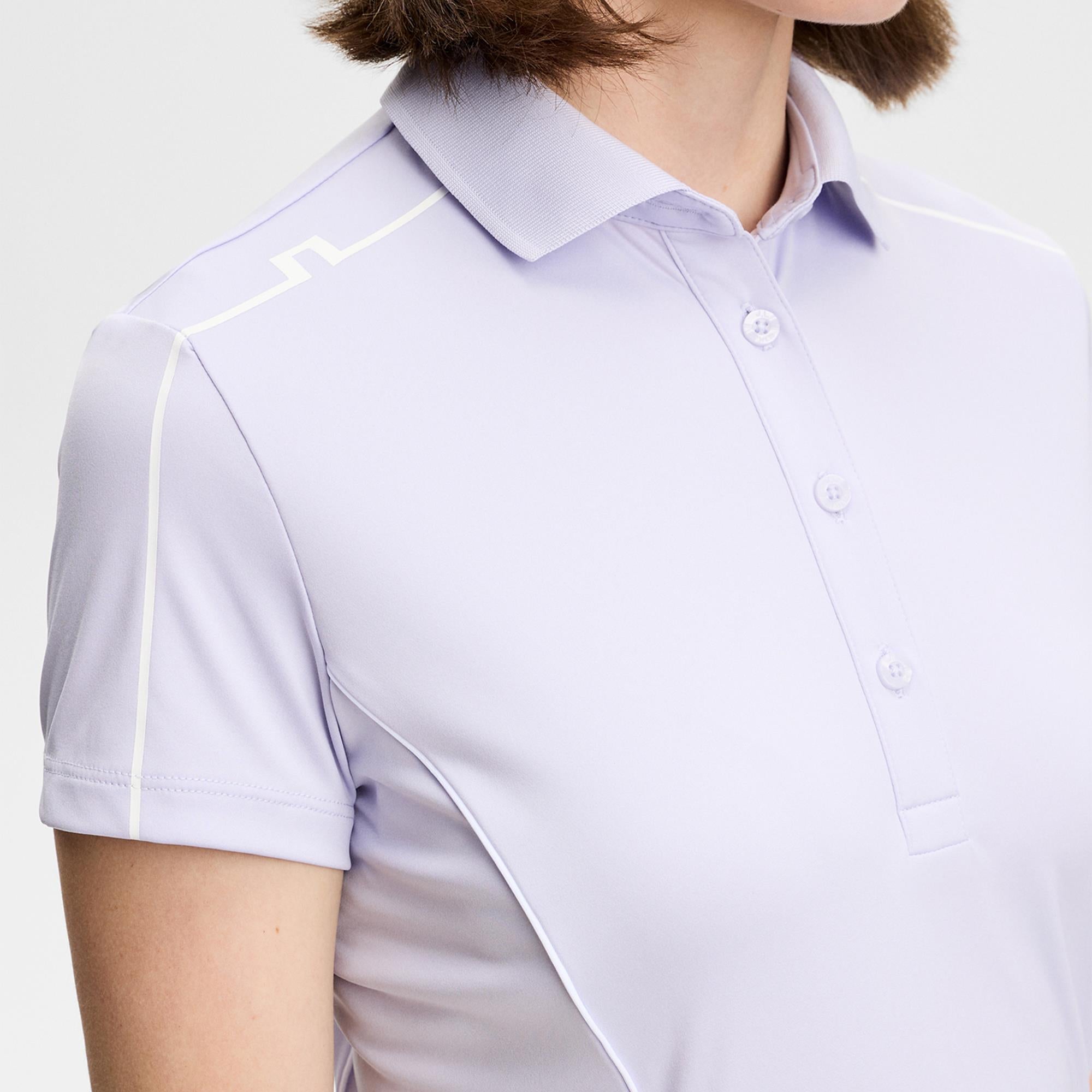 J Lindeberg Leyla Ladies Golf Polo Shirt Purple Heather