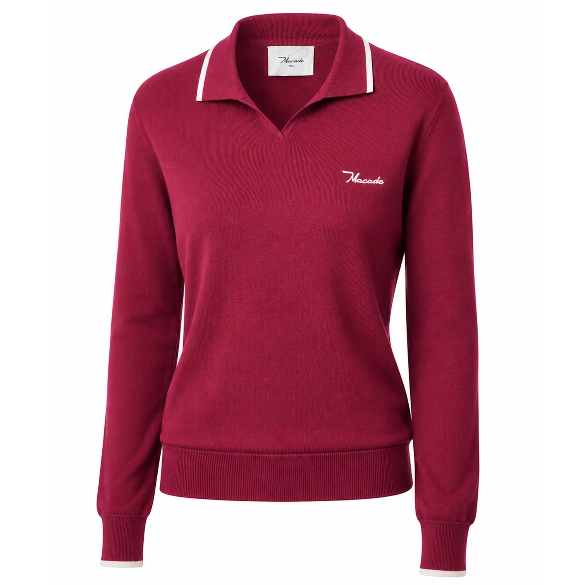 Macade Golf Ella Knit Ladies Golf Top Mulberry