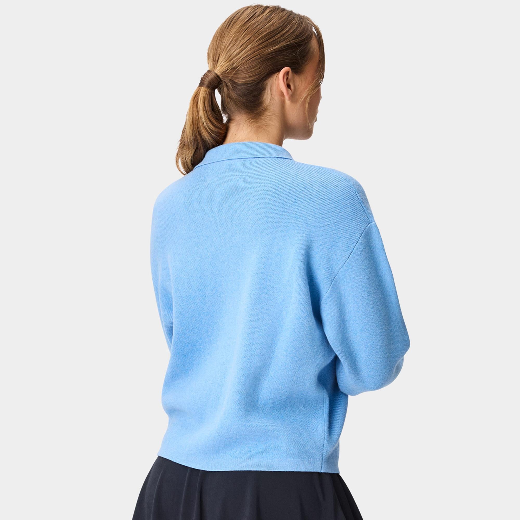 Macade Golf Ivy Knit Ladies Golf Sweater Sky Blue