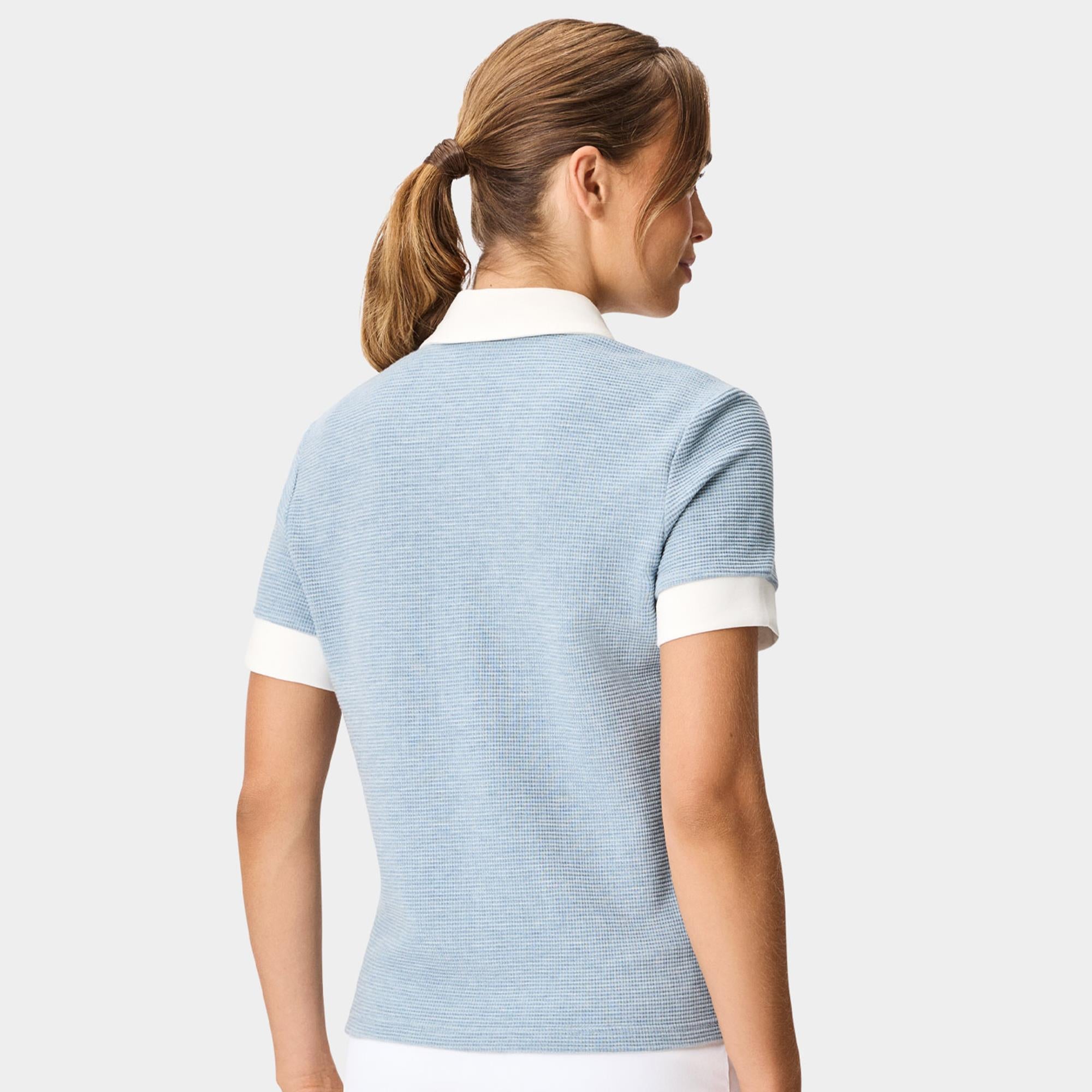 Macade Golf Remi Weave Ladies Golf Polo Shirt Blue
