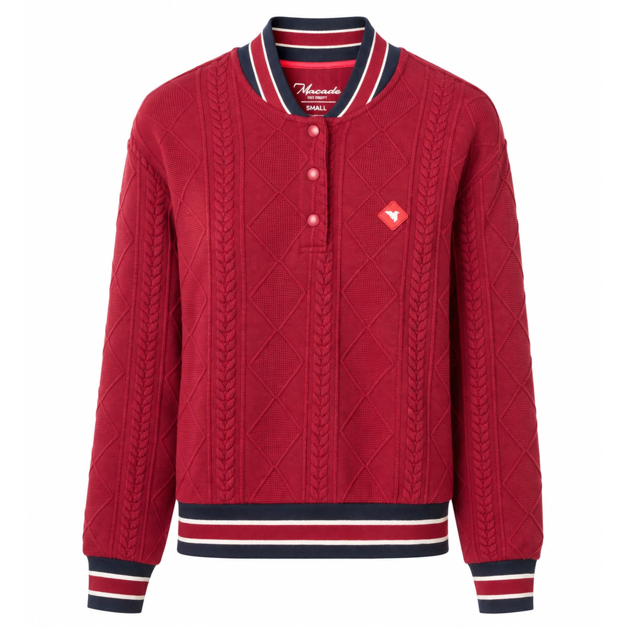 Macade Golf TR Bomber Ladies Golf Pullover Mulberry