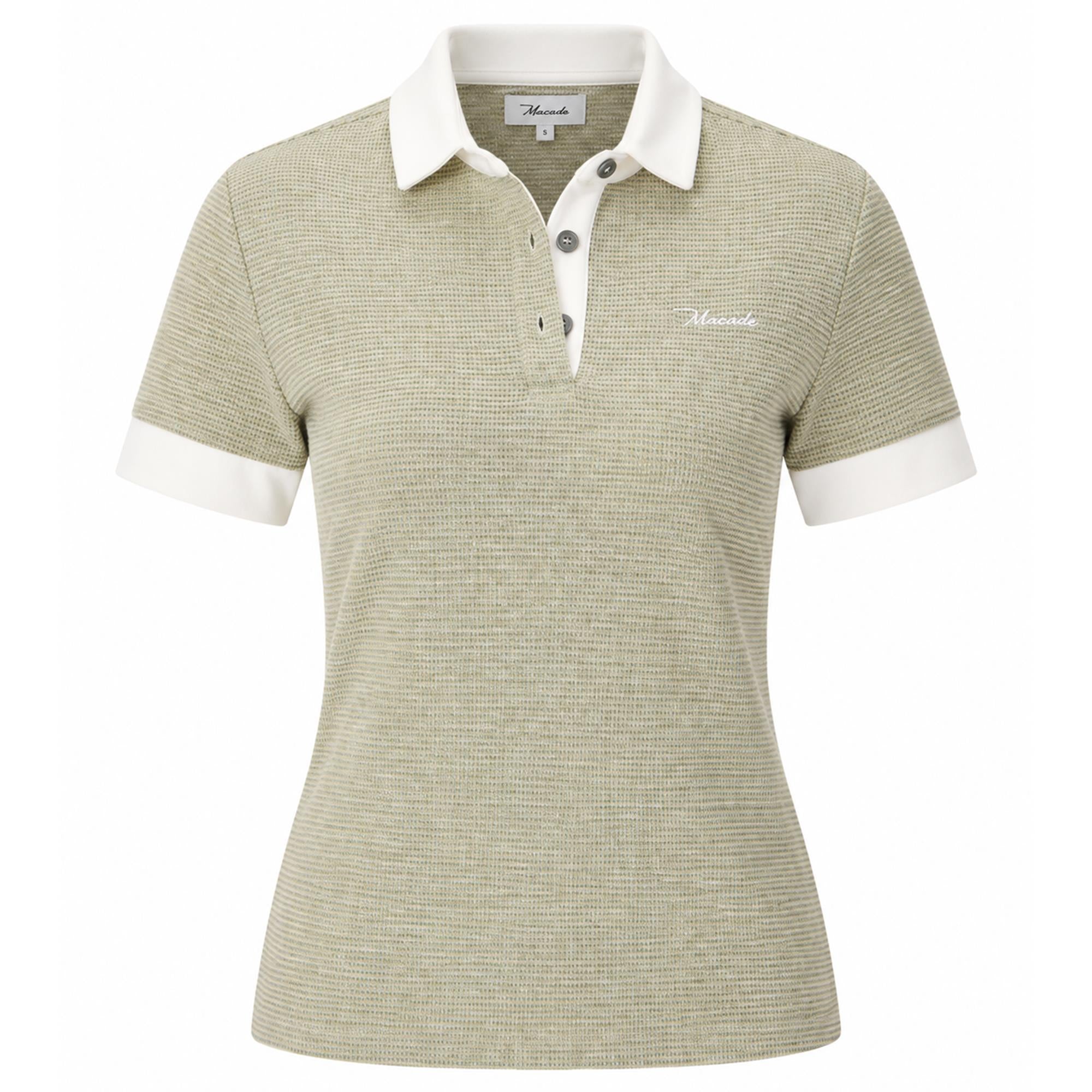 Macade Golf Remi Weave Ladies Golf Polo Shirt Green