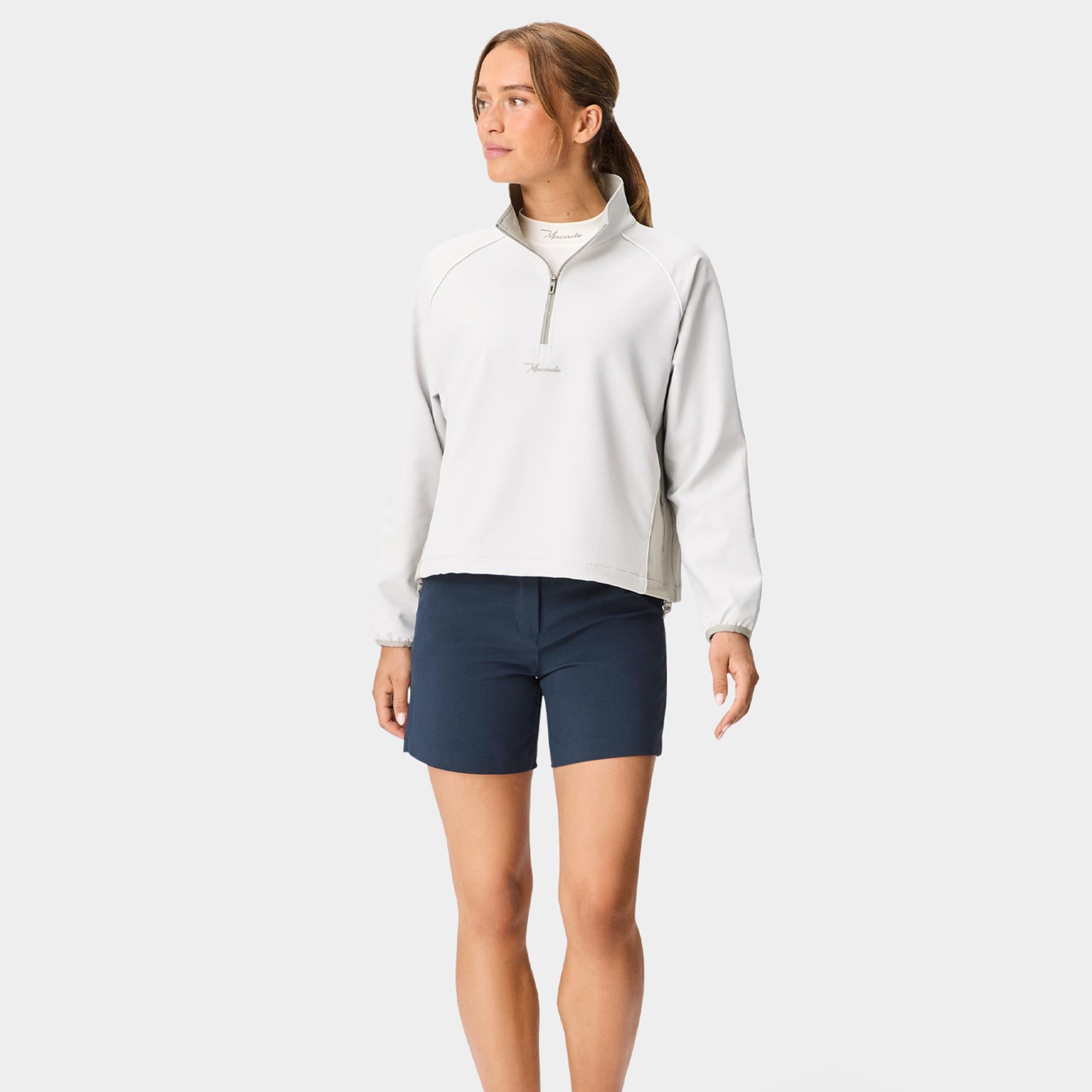 Macade Golf Storm Ladies Golf Anorak Off White