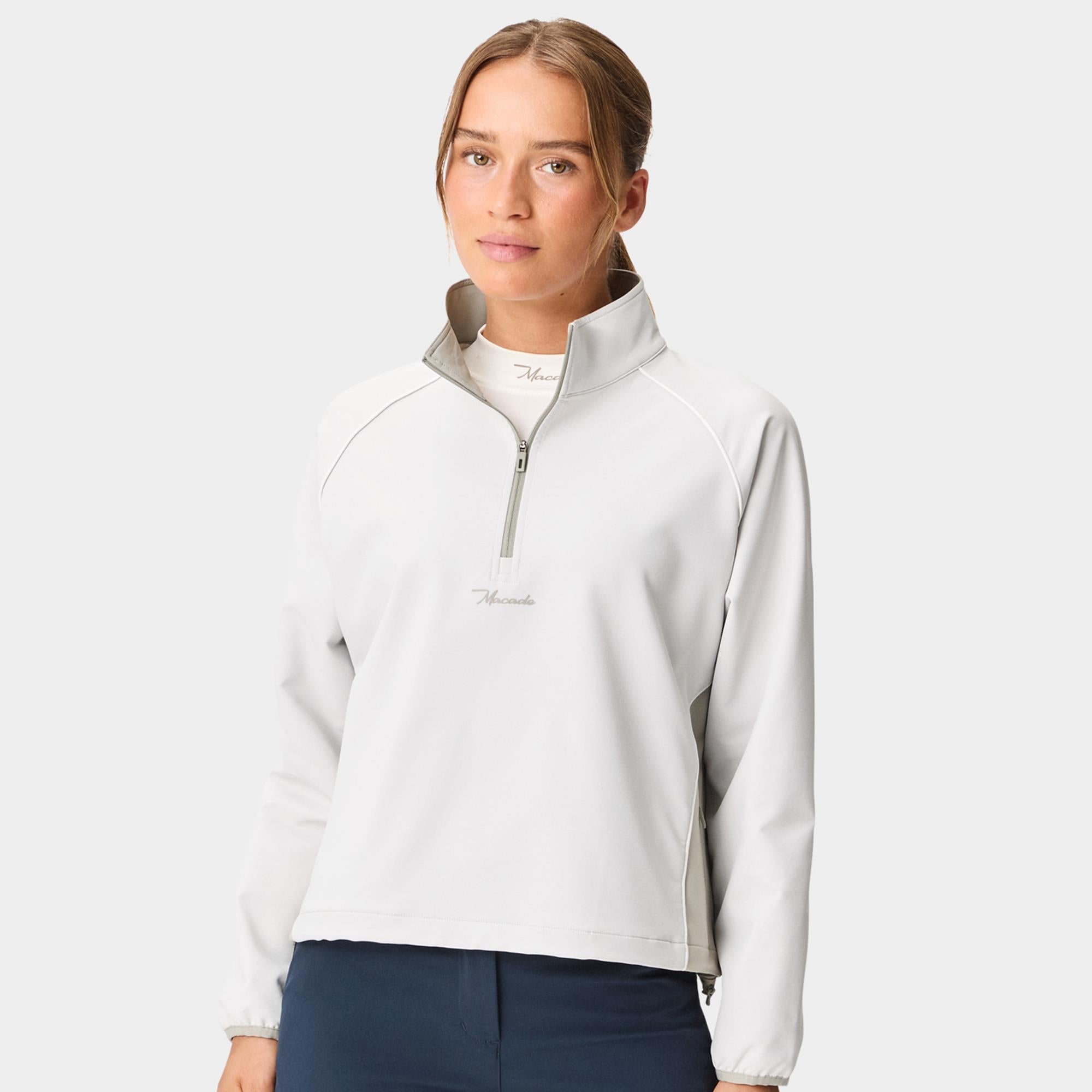 Macade Golf Storm Ladies Golf Anorak Off White