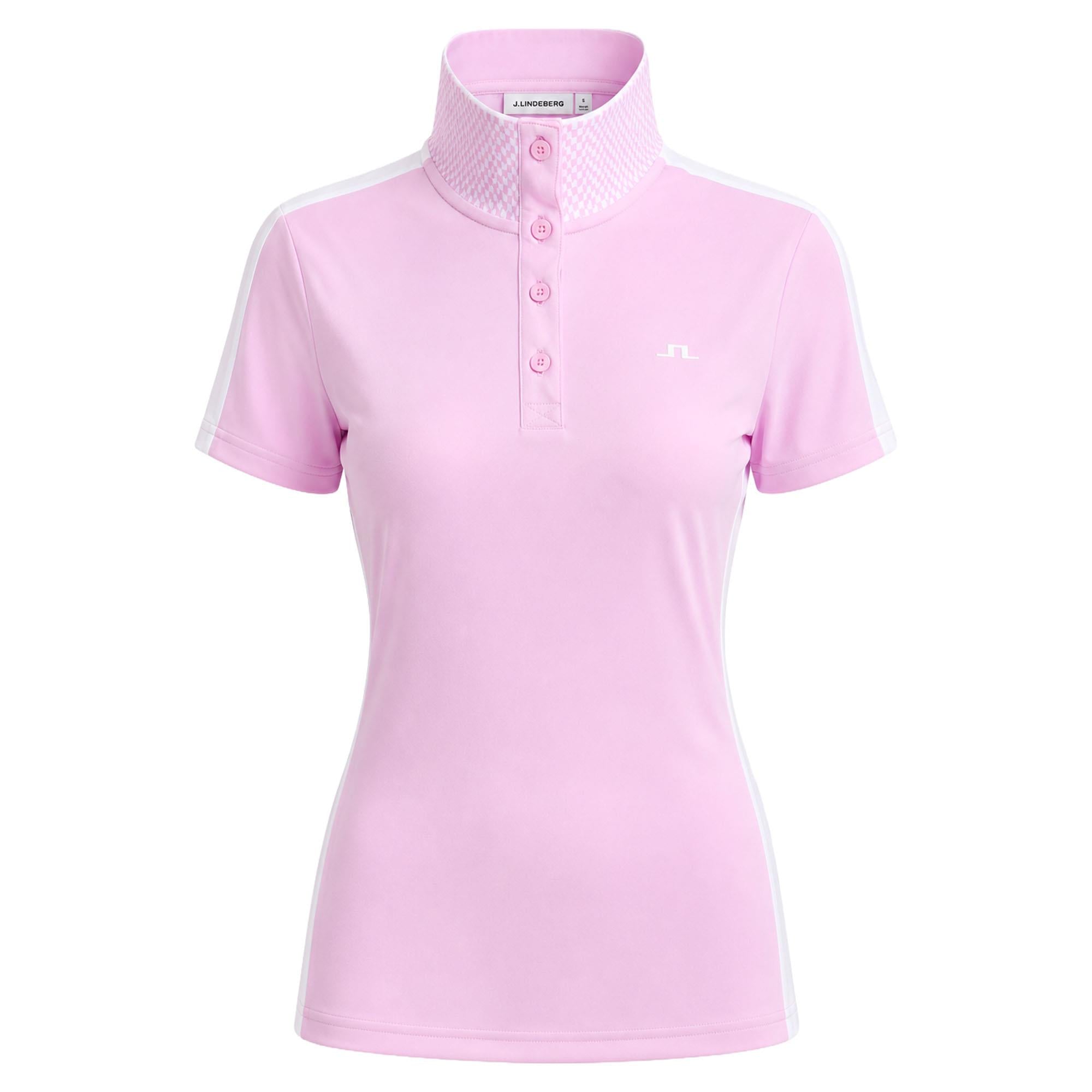 J Lindeberg Pip Ladies Golf Polo Shirt Orchid Bouquet