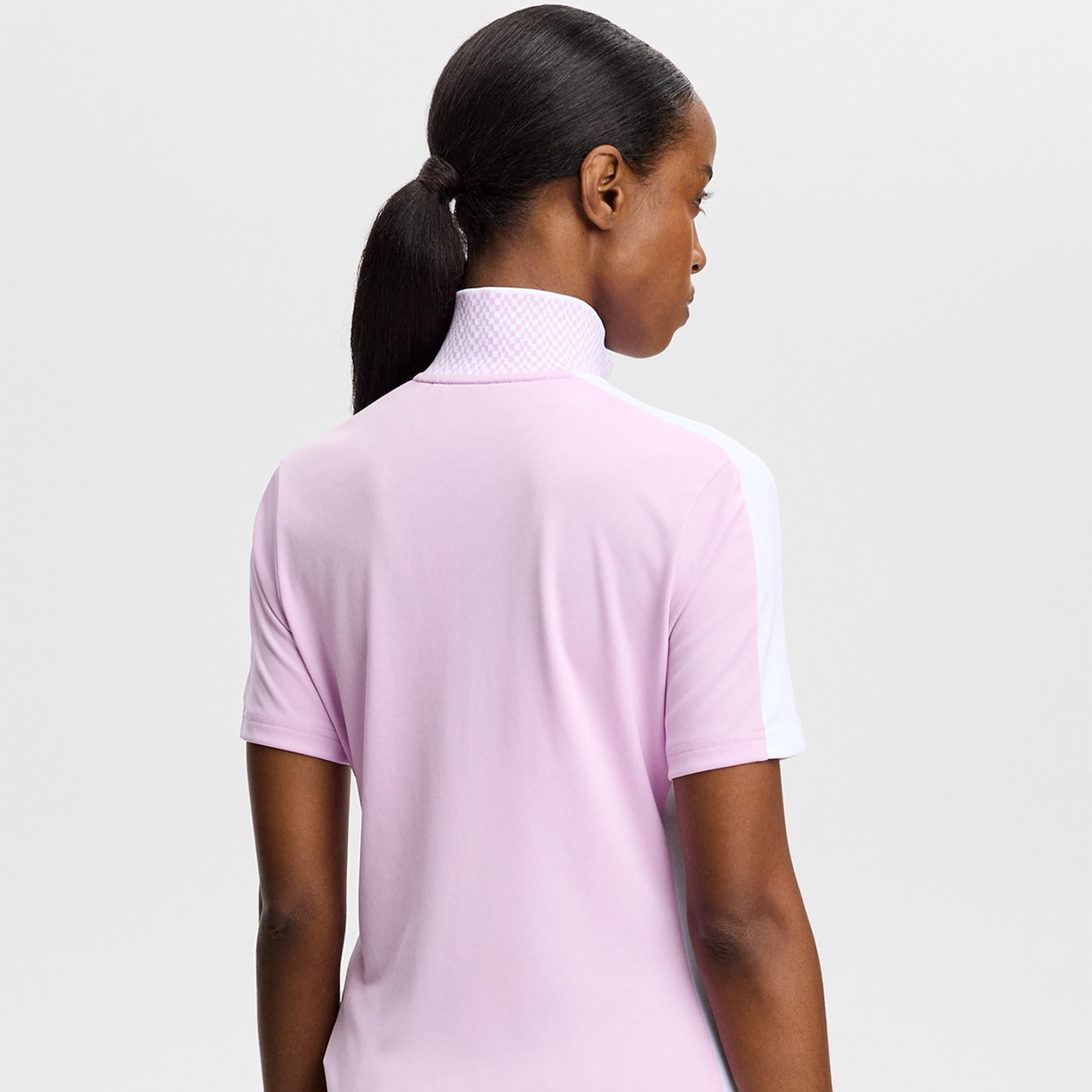 J Lindeberg Pip Ladies Golf Polo Shirt Orchid Bouquet