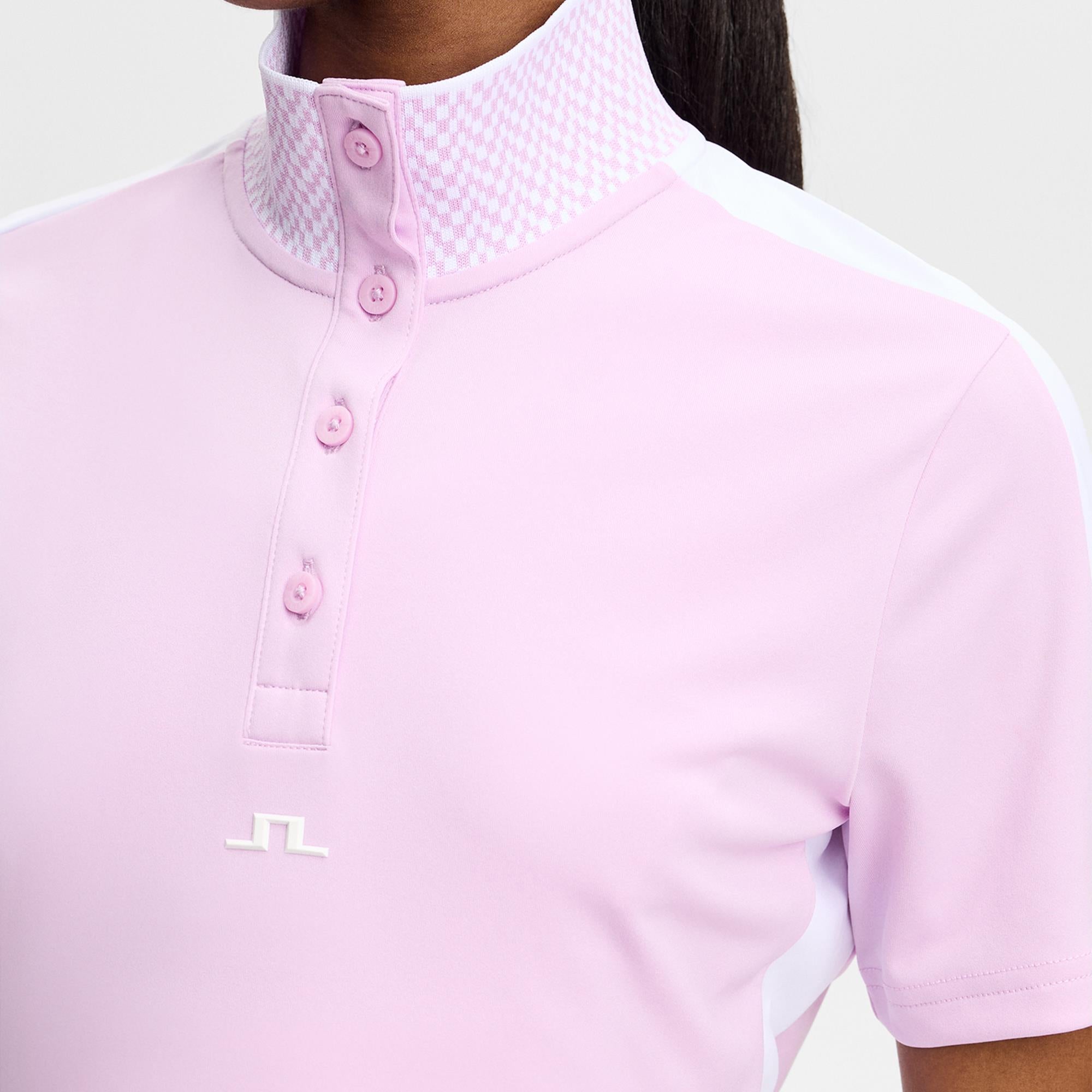 J Lindeberg Pip Ladies Golf Polo Shirt Orchid Bouquet