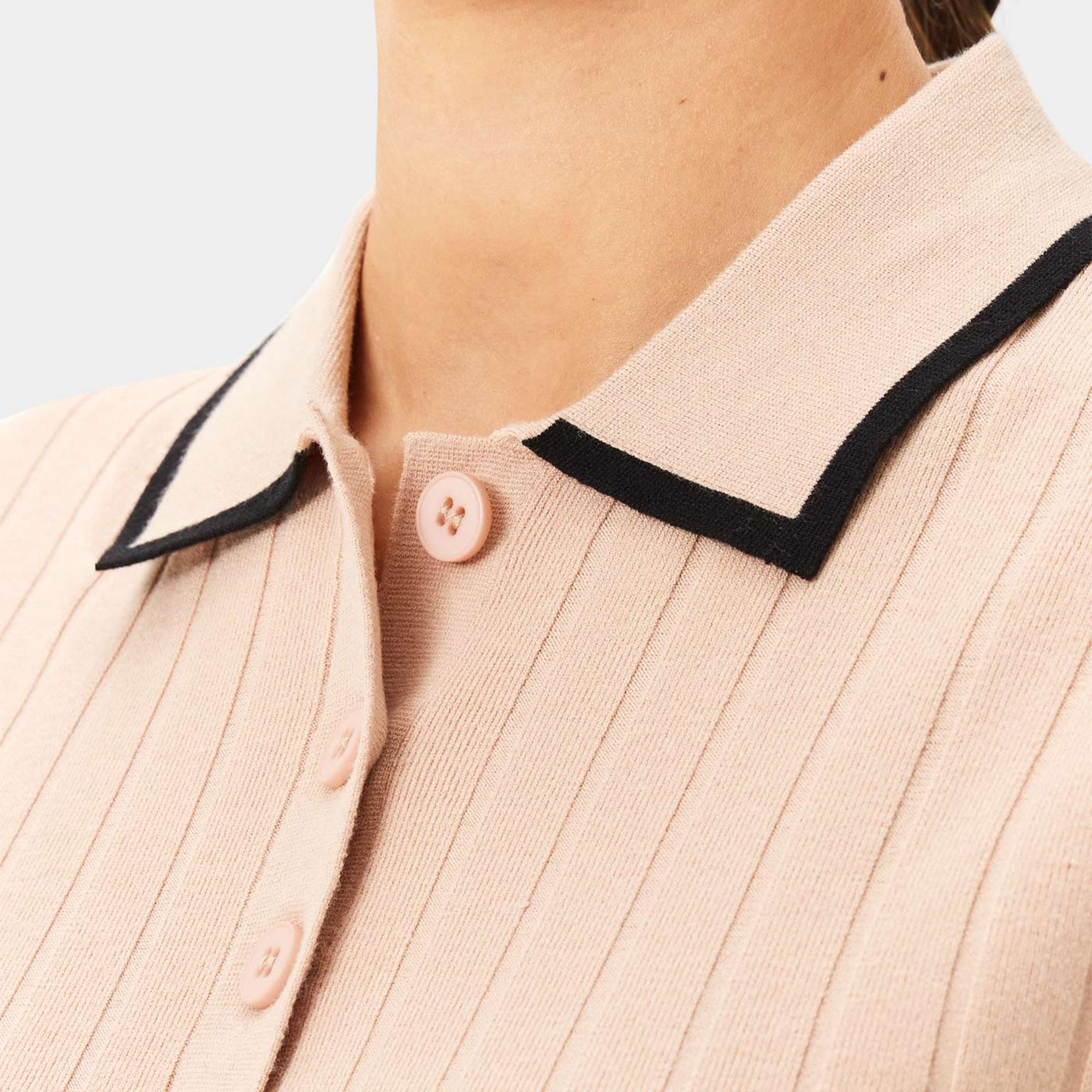 Macade Golf Skye Course Ladies Knit Golf Polo Shirt Tan