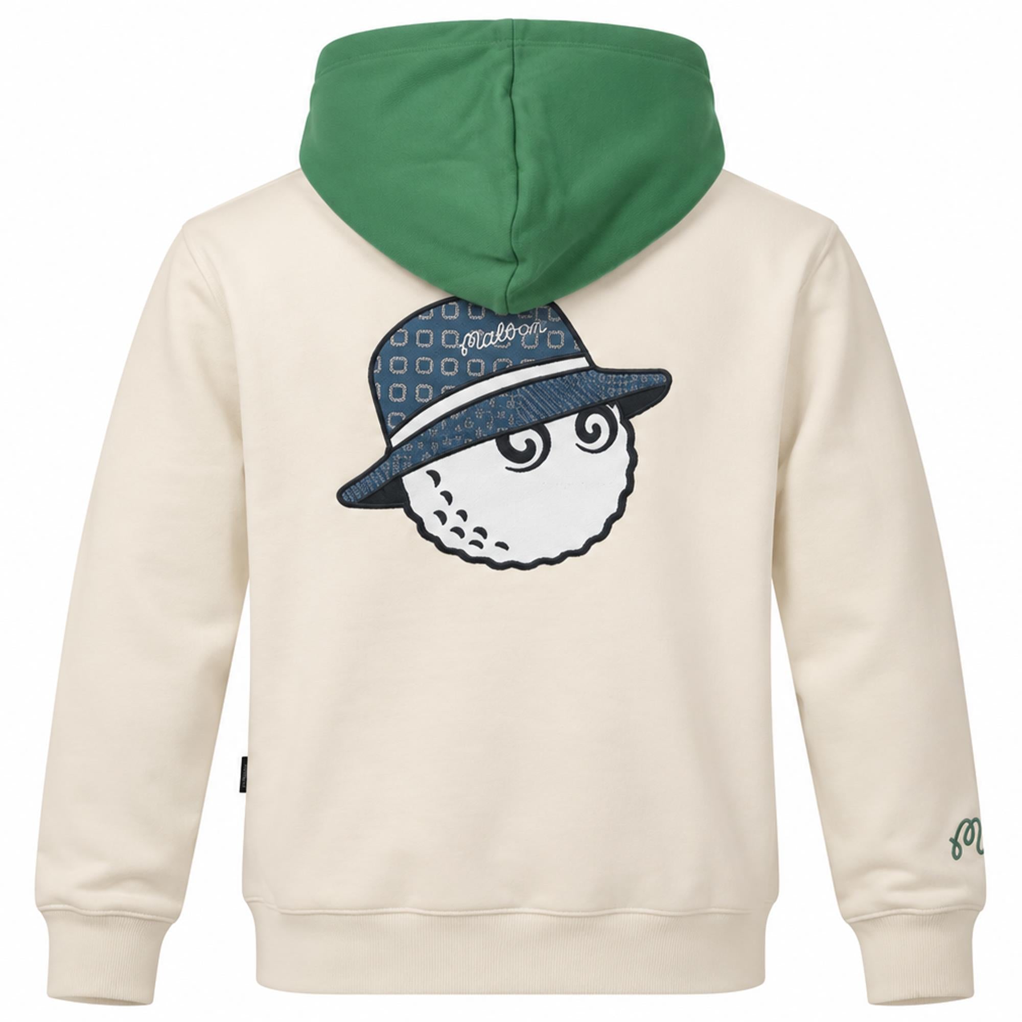 Malbon Golf Youth Cooper Buckets Hoodie Off White