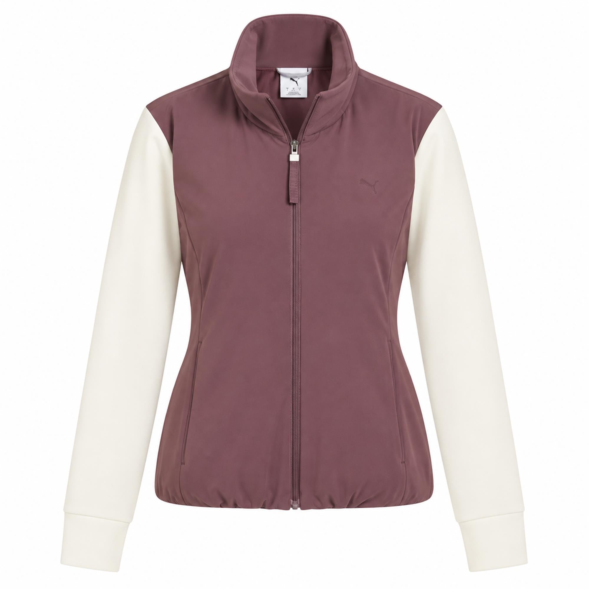 Puma Cloudspun Hybrid Fleece Ladies Golf Jacket Brown