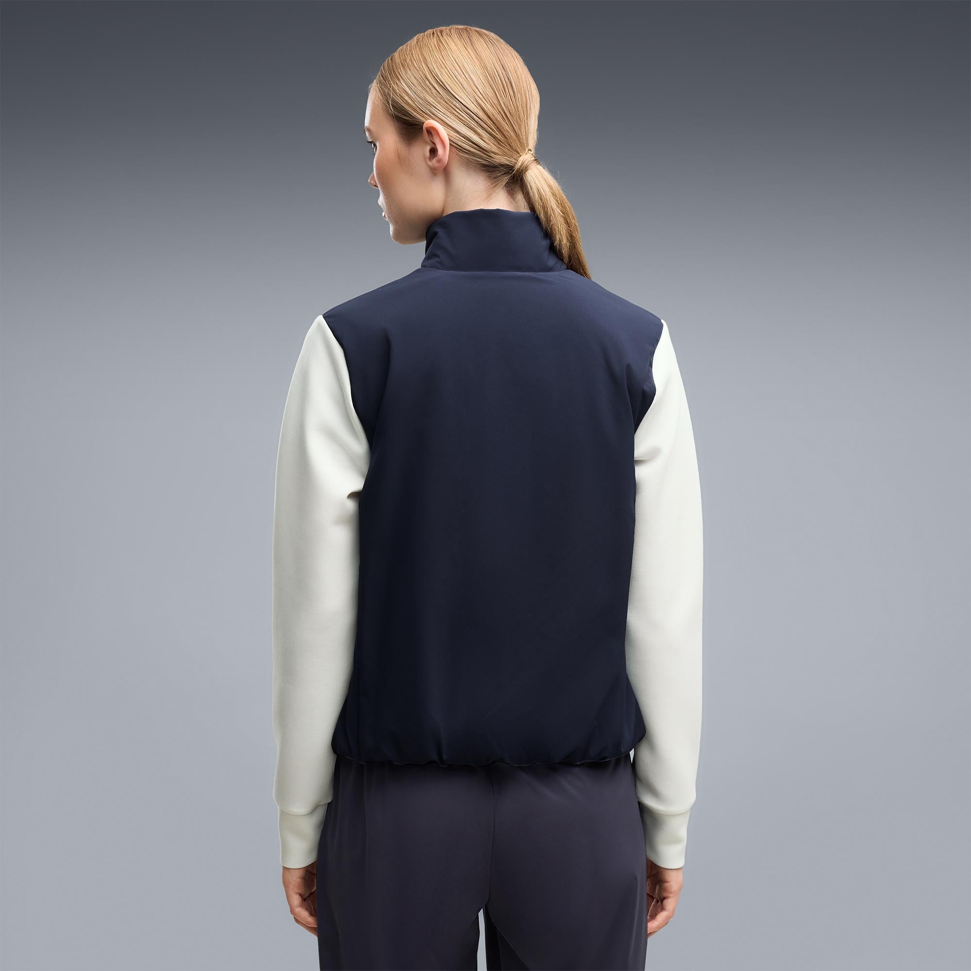 Puma Cloudspun Hybrid Fleece Ladies Golf Jacket Navy