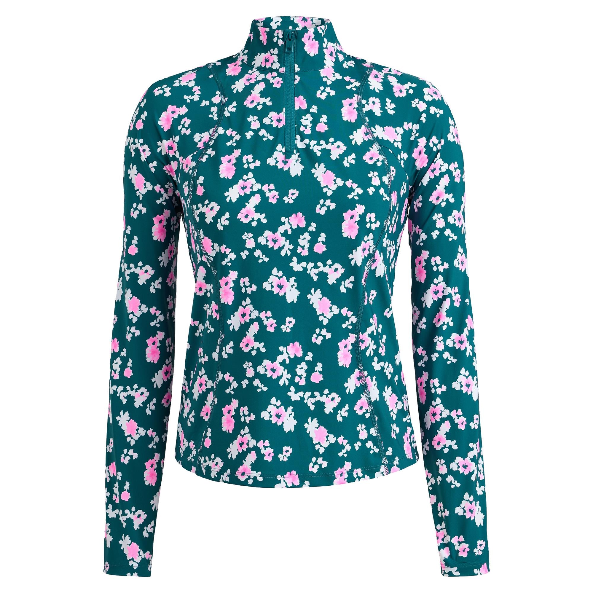G/FORE Blossom Silky Tech Nylon 1/4 Zip Ladies Golf Pullover