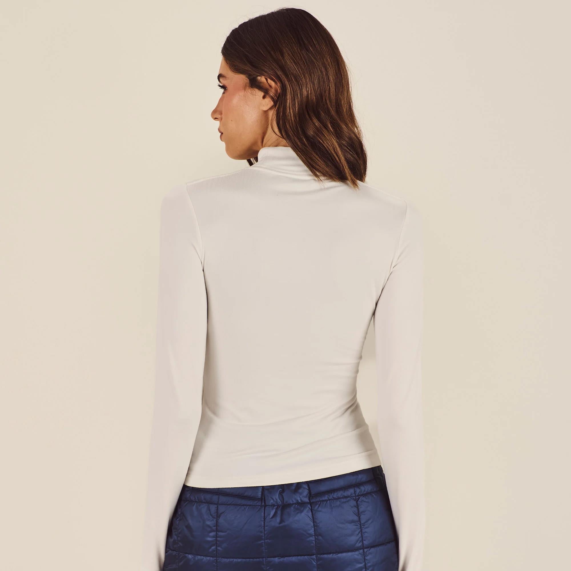 Malbon Golf Rally Ladies Mockneck Sugar Swizzle