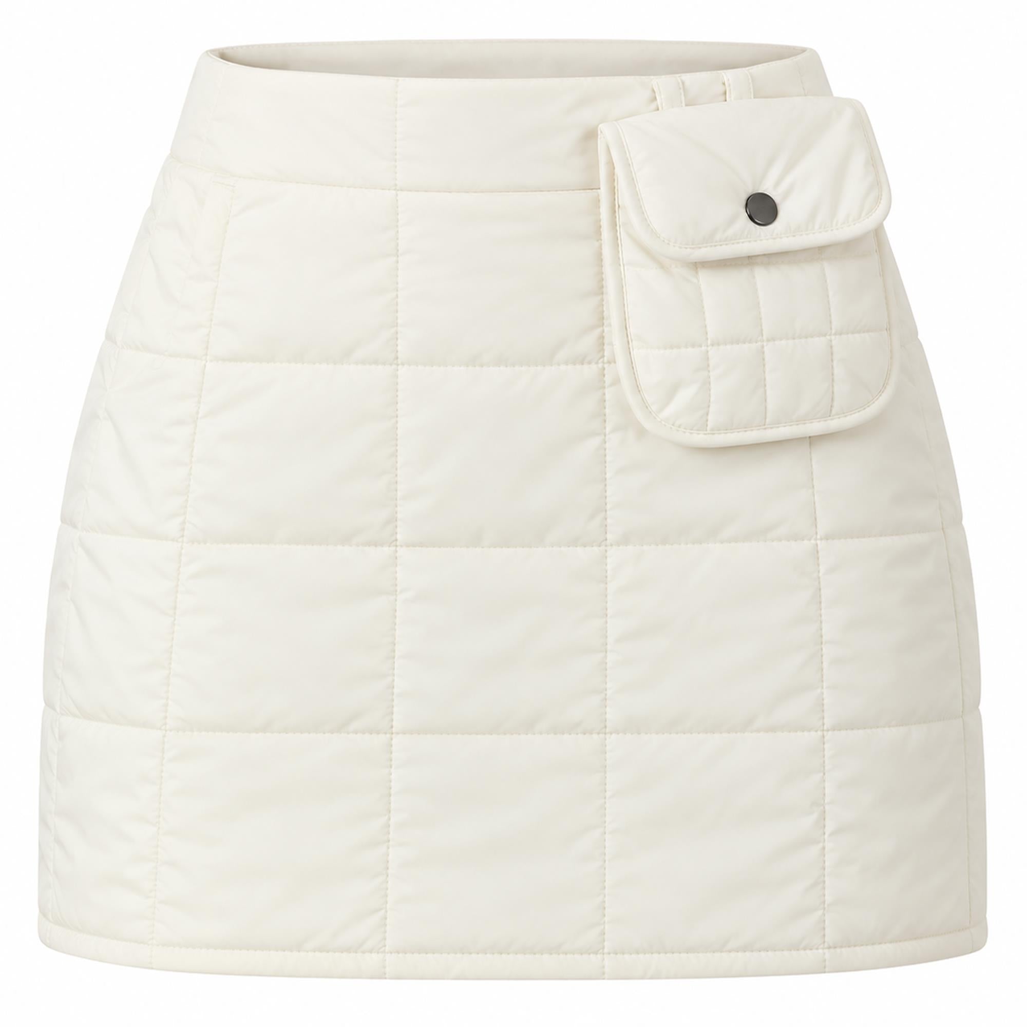 Malbon Golf Womens Kilta Quilted Skirt Sugar Swizzle