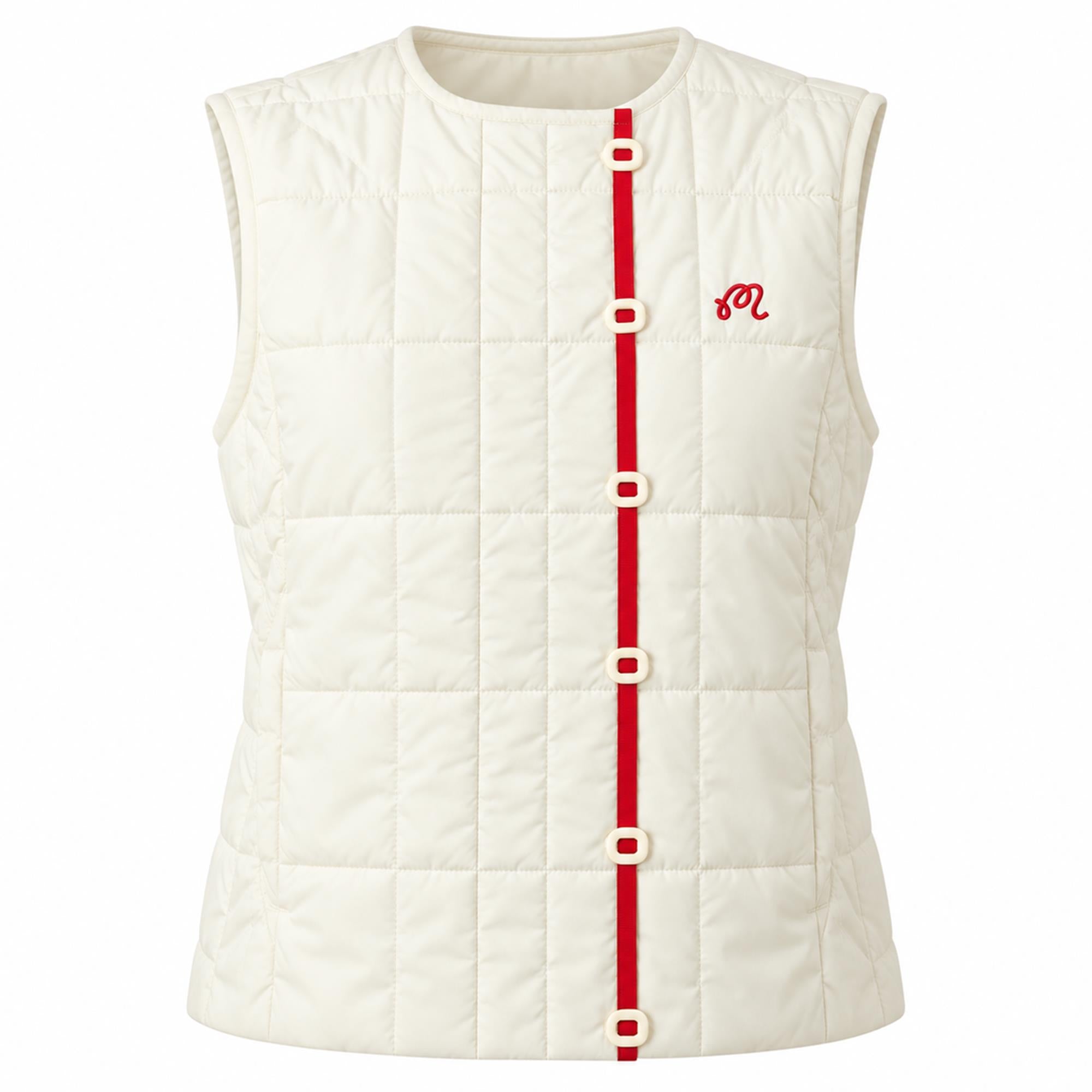 Malbon Golf Womens Maya Quilted Vest Sugar Swizzle