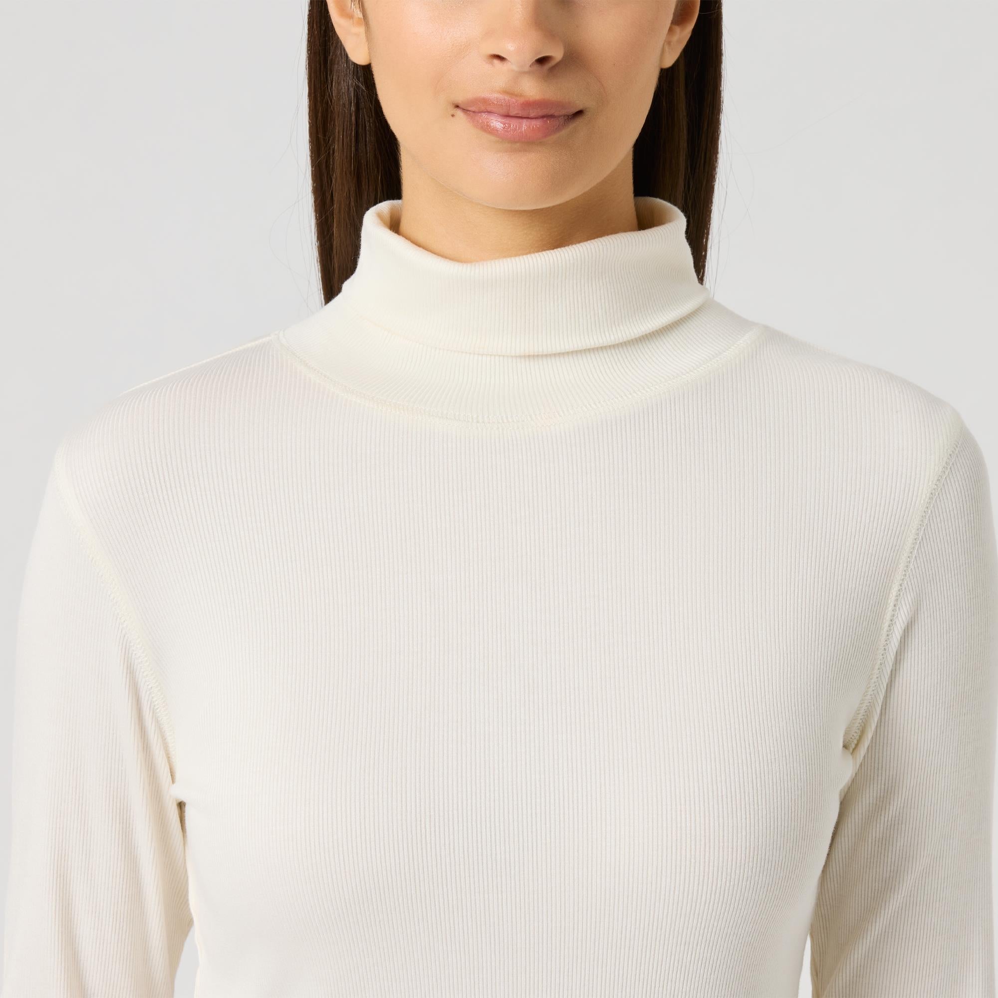 Daily Sports Ancona Ladies Golf Roll Neck Ivory