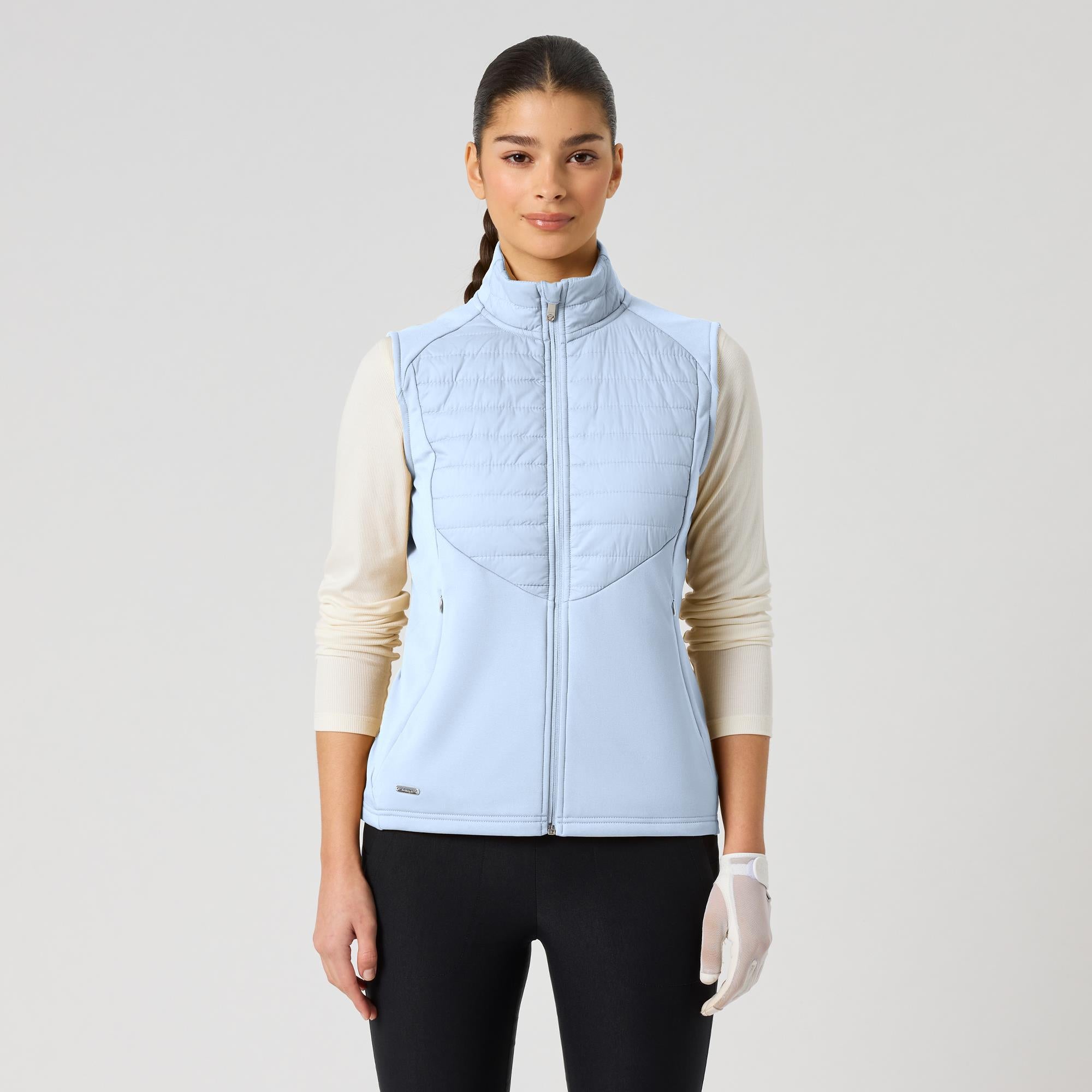 Daily Sports Allos Hybrid Ladies Golf Vest Light Blue
