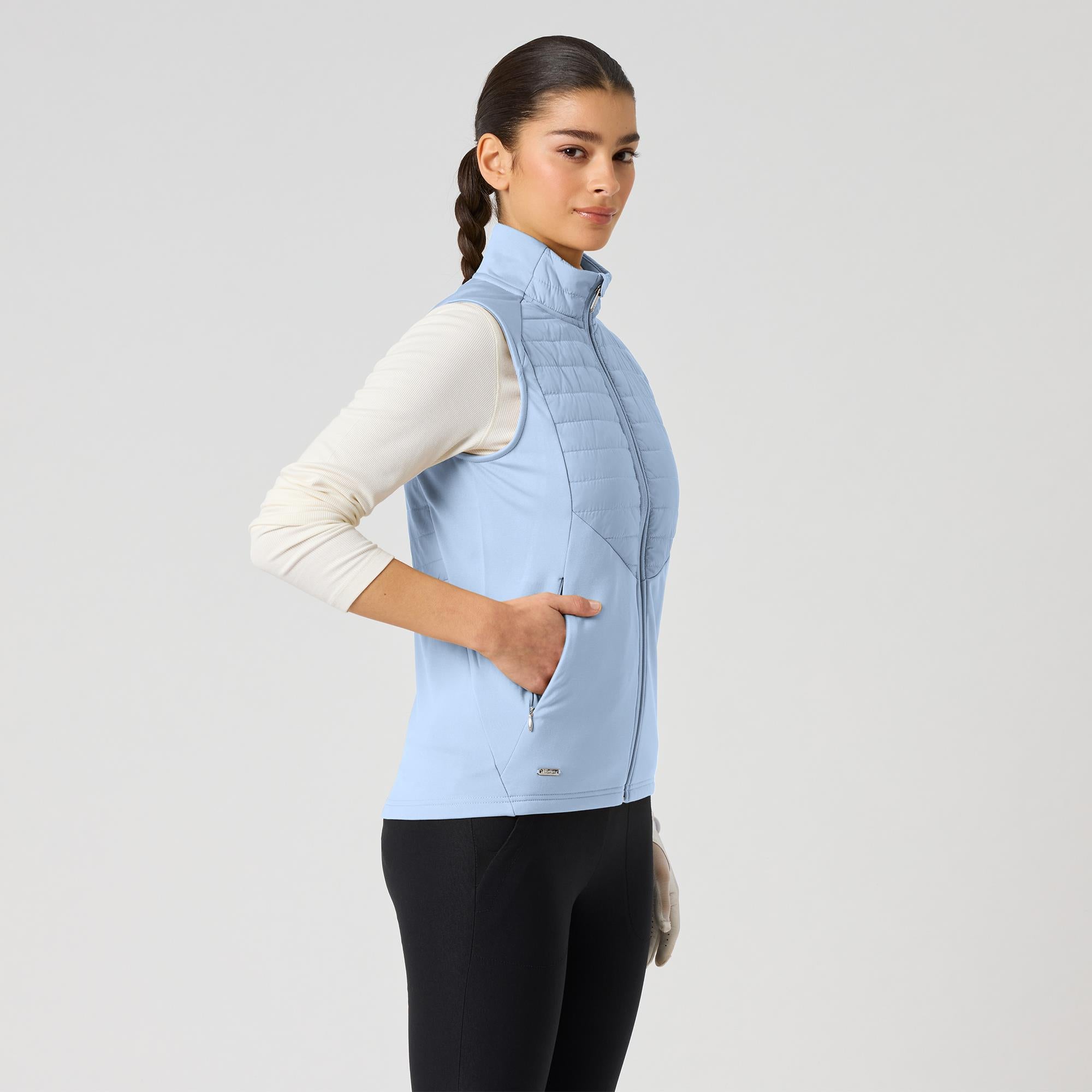 Daily Sports Allos Hybrid Ladies Golf Vest Light Blue