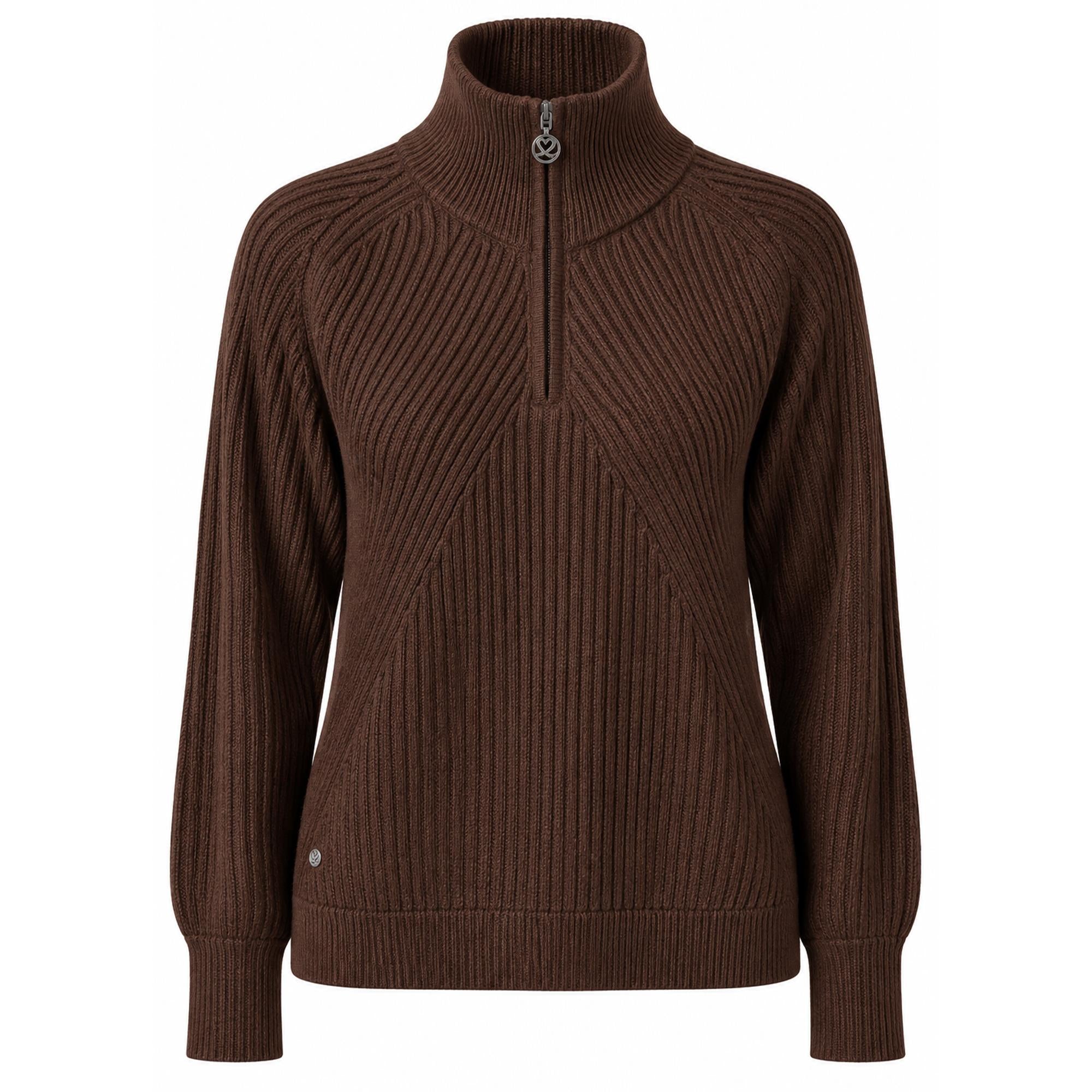Daily Sports Hudson LS Lined Ladies Golf Pullover Brownie