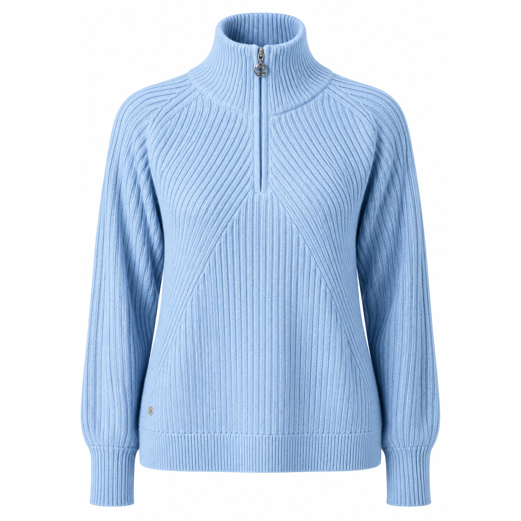 Daily Sports Hudson LS Lined Ladies Golf Pullover Light Blue