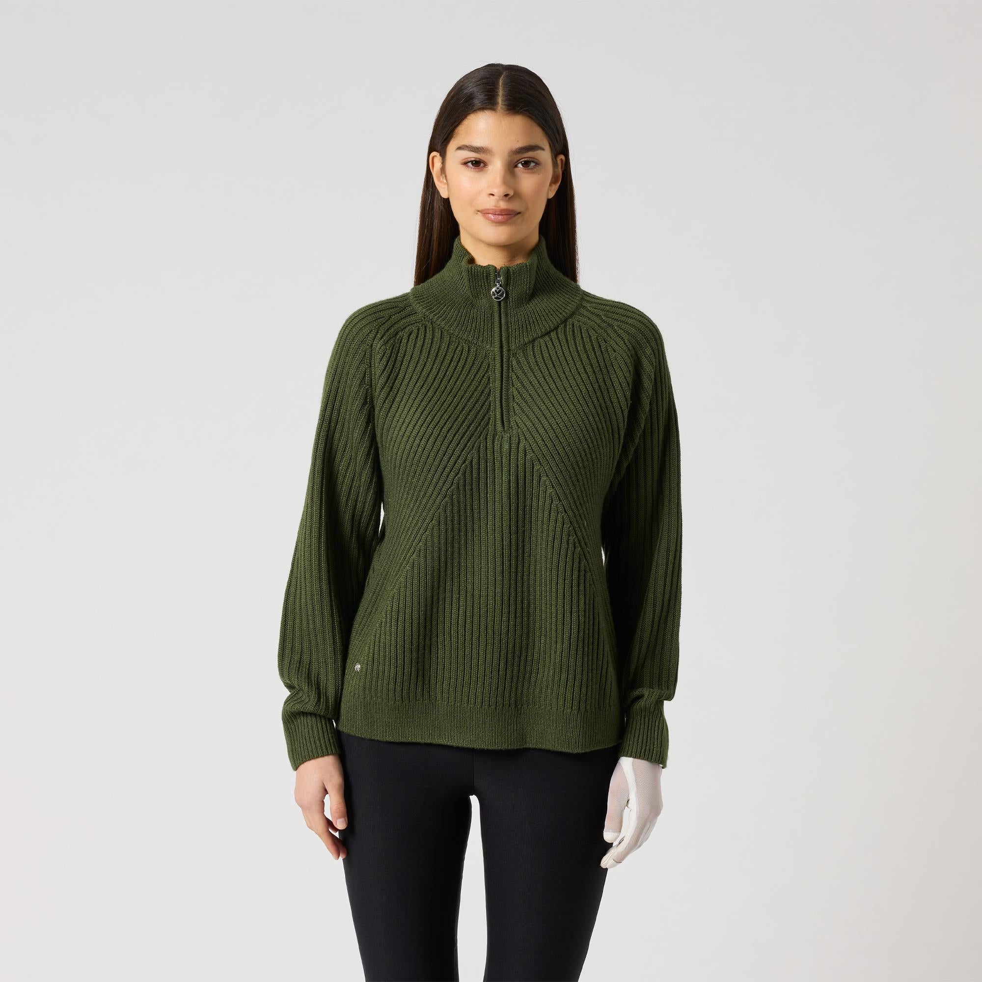 Daily Sports Hudson LS Lined Ladies Golf Pullover Khakora