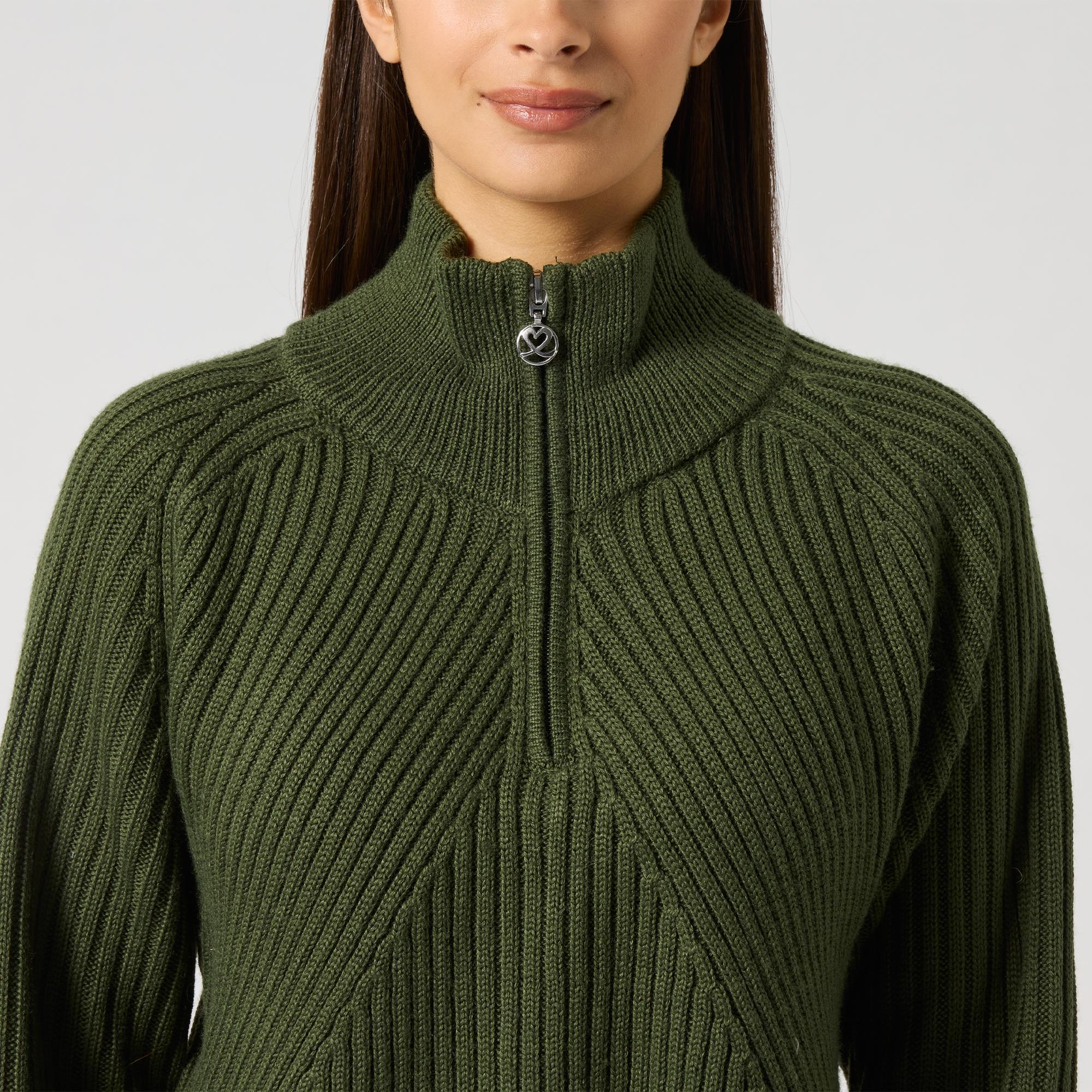 Daily Sports Hudson LS Lined Ladies Golf Pullover Khakora
