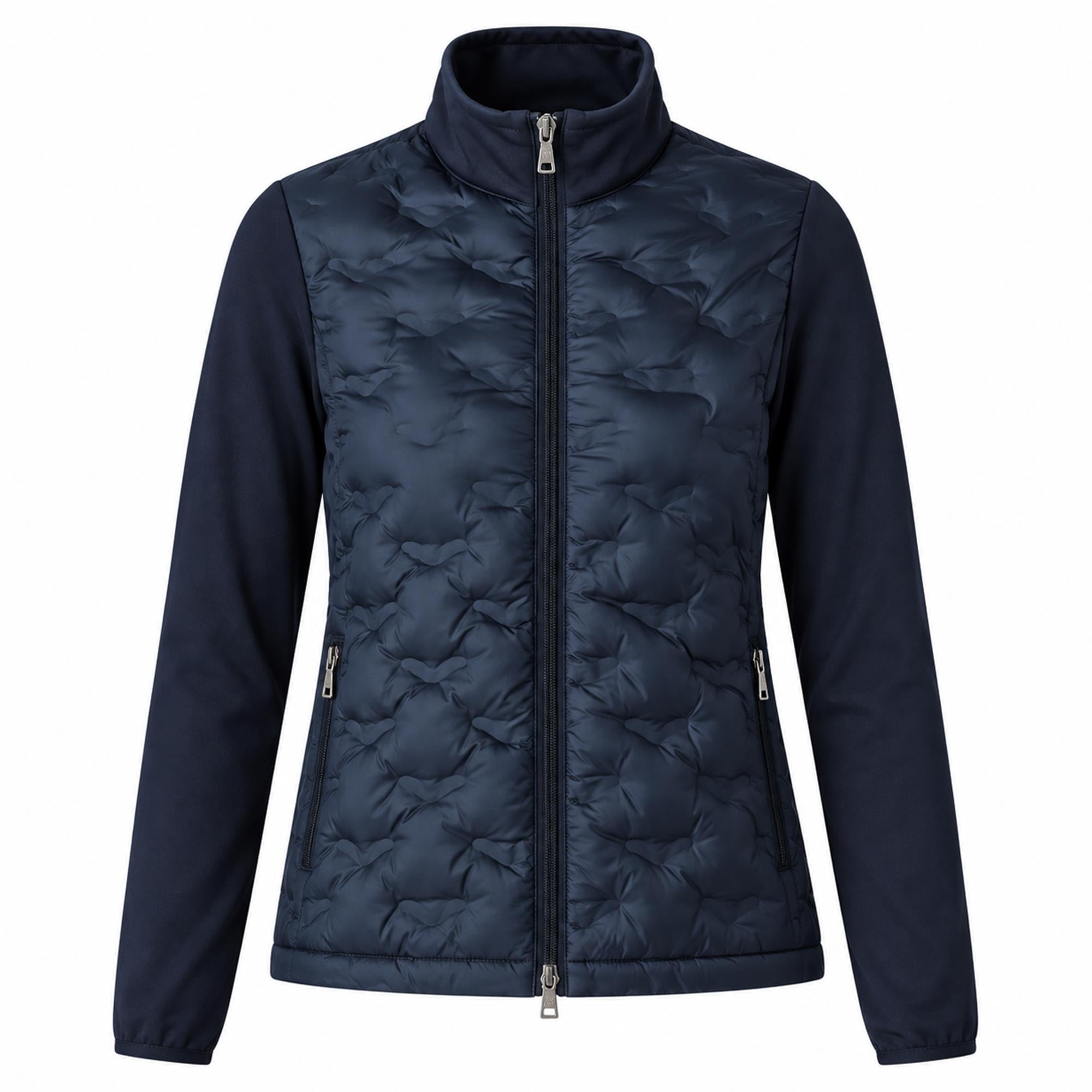 Daily Sports Quilt Hybrid Ladies Golf Jacket Navy