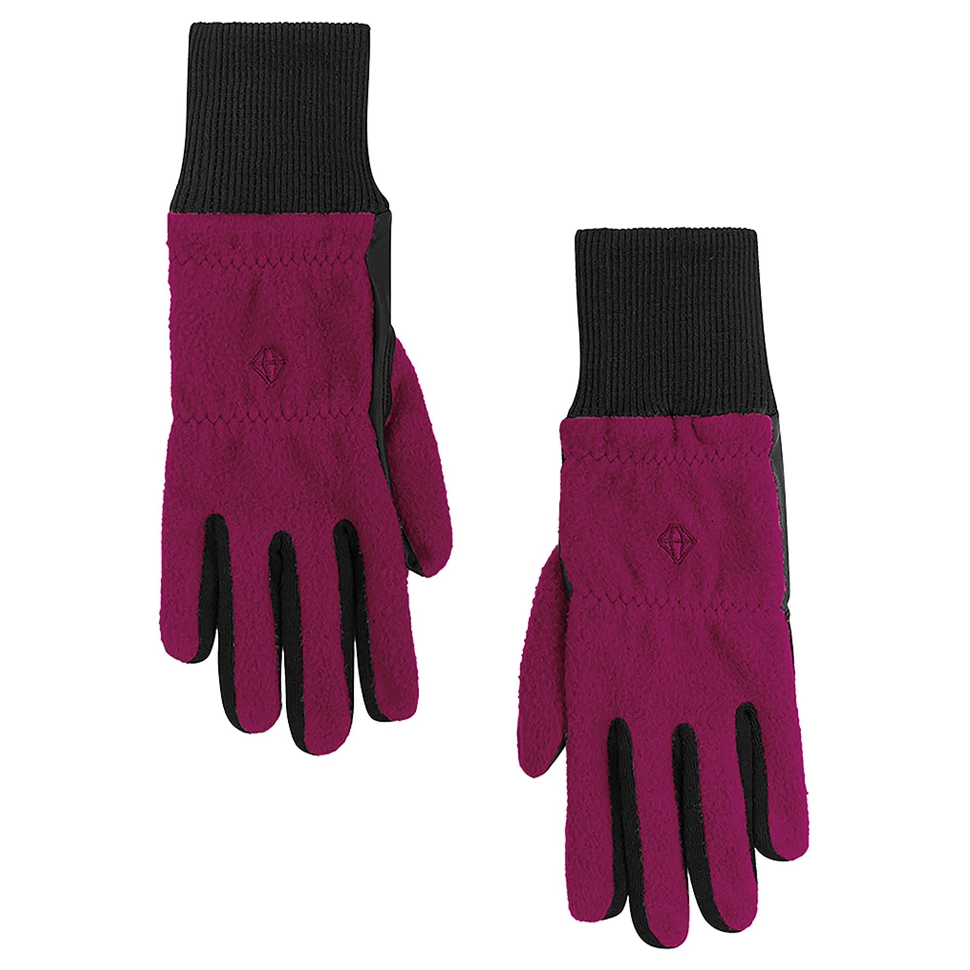 Pure Golf Glacier Fleece Ladies Golf Gloves Morello Cherry