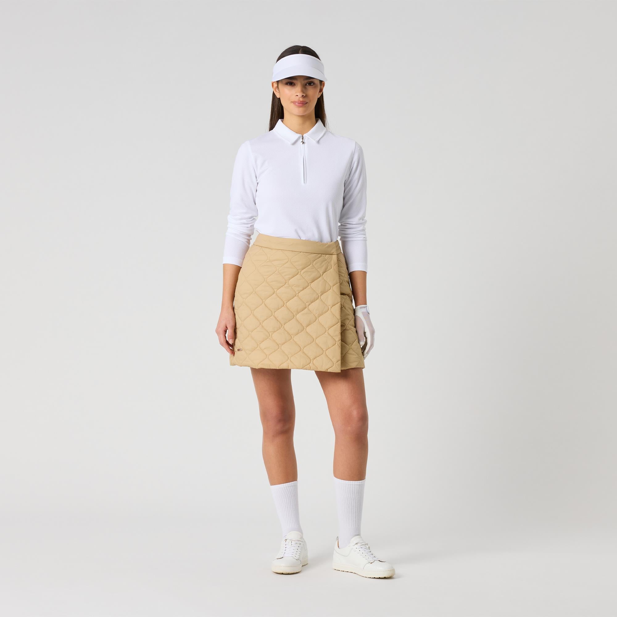 Daily Sports Quilted Ladies Skirt Bark 45CM