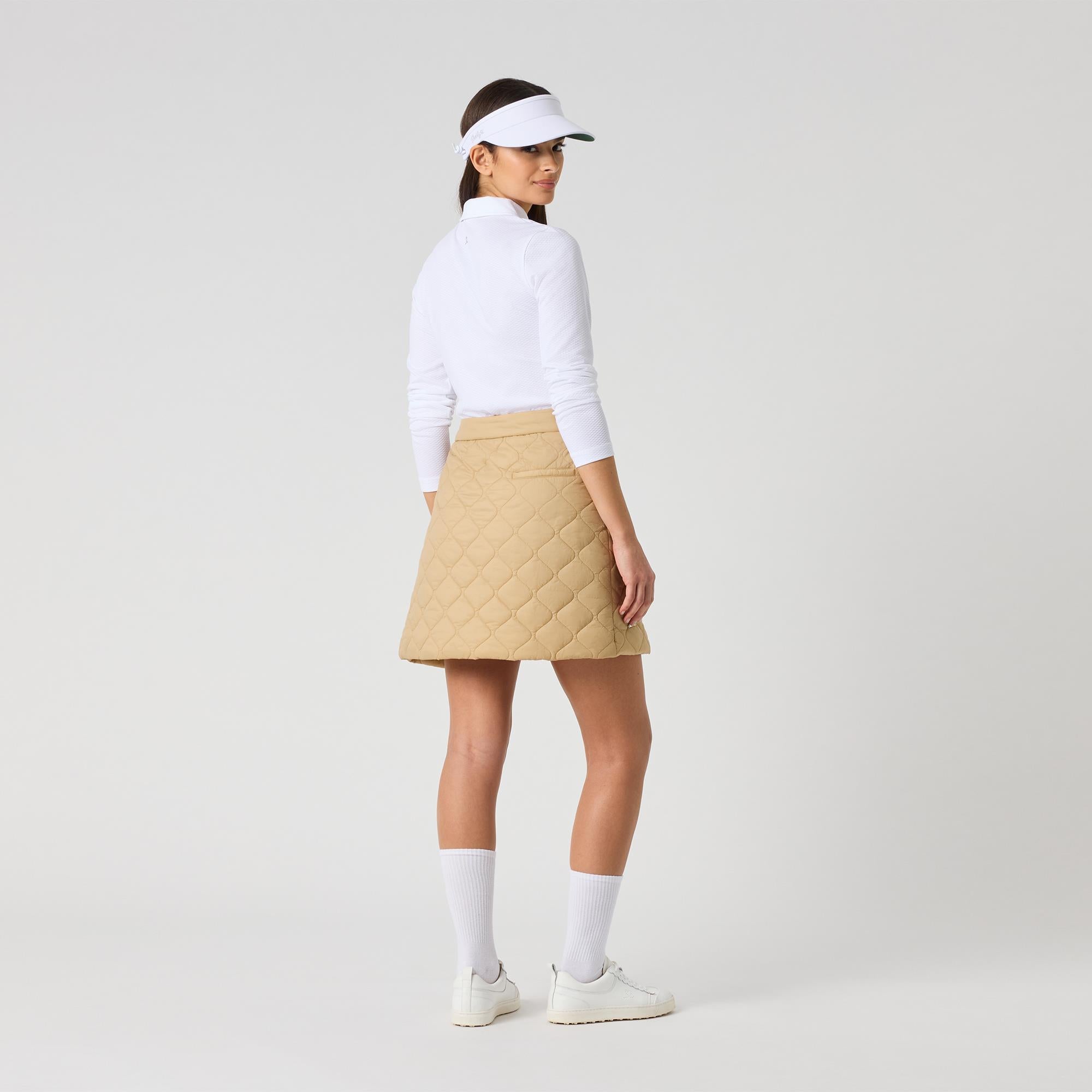 Daily Sports Quilted Ladies Skirt Bark 45CM