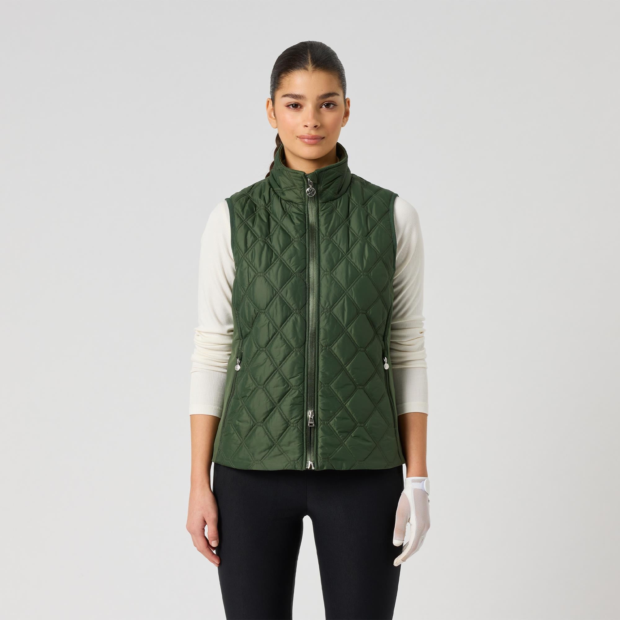 Daily Sports Quilt Padded Ladies Golf Vest Khakora